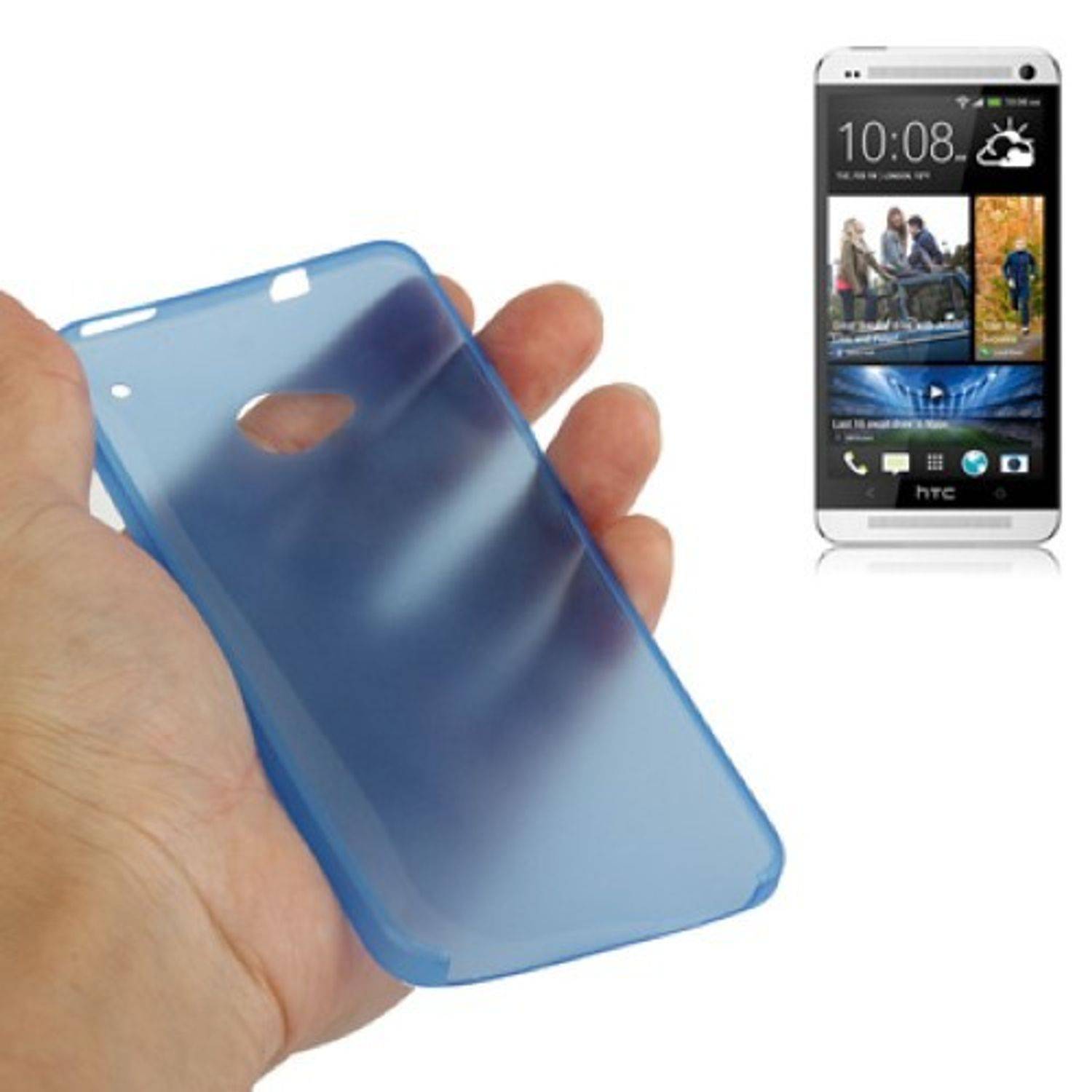 HTC One Handyhülle Backcover Blau