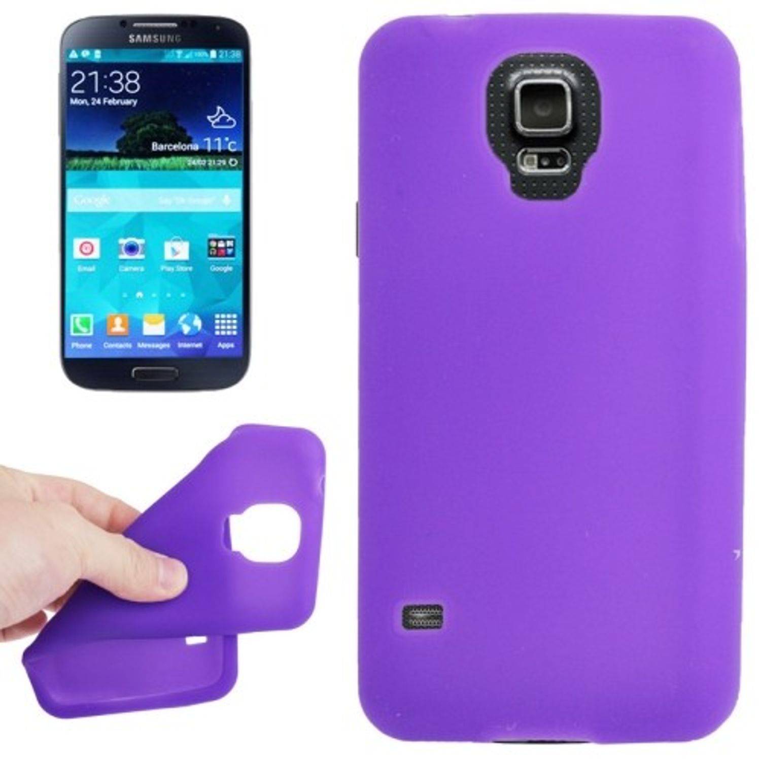Samsung Galaxy S5 / S5 Neo Handyhülle Backcover Violett