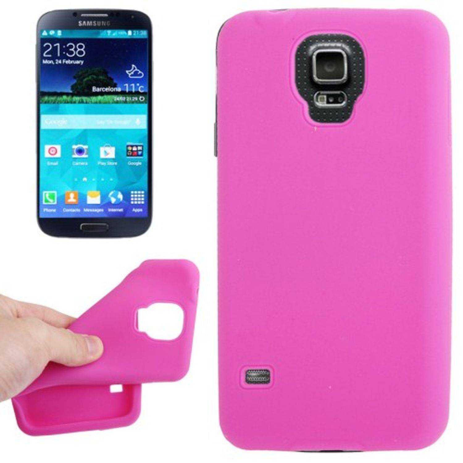 Samsung Galaxy S5 / S5 Neo Handyhülle Backcover Rosa