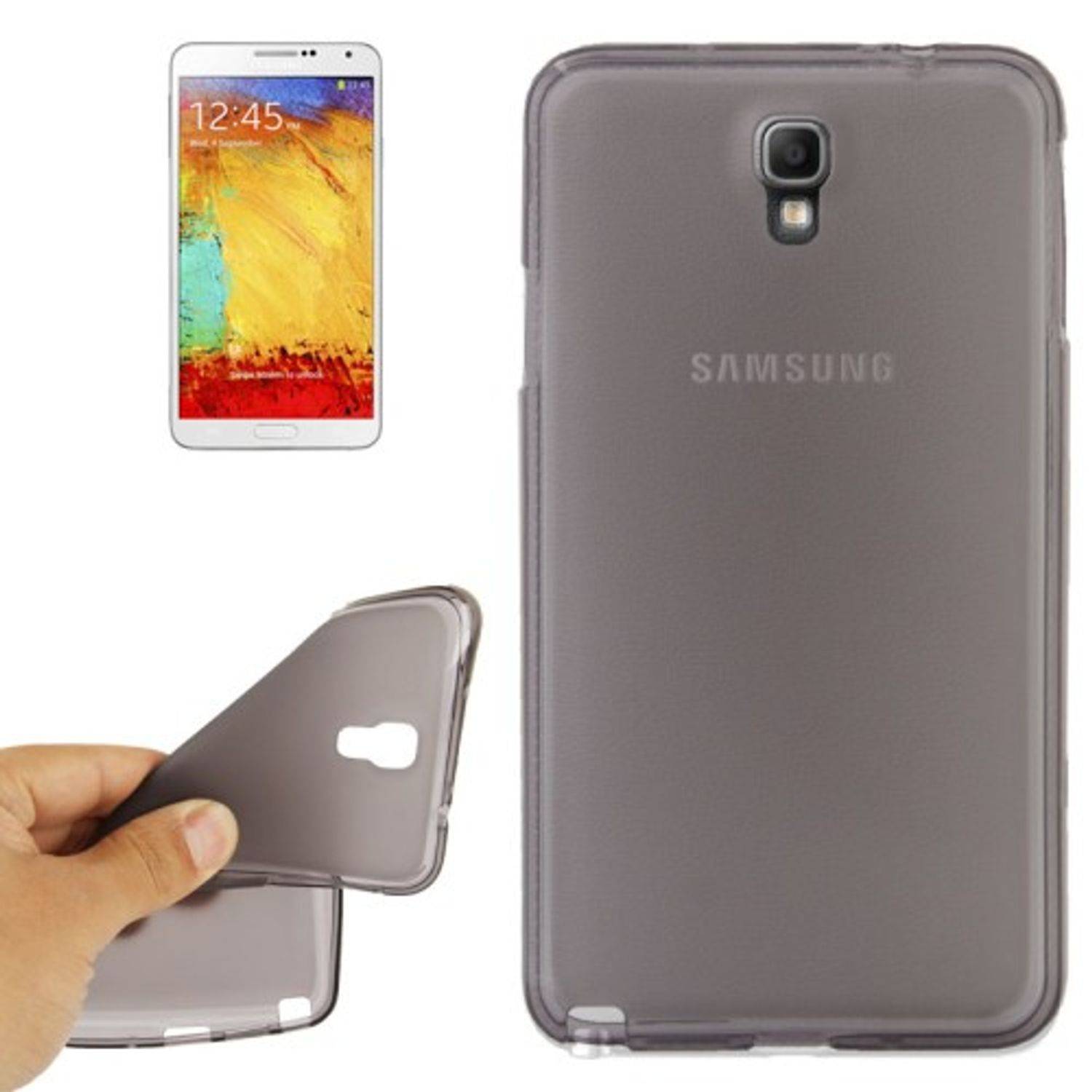Samsung Galaxy Note 3 Neo Handyhülle Backcover Grau