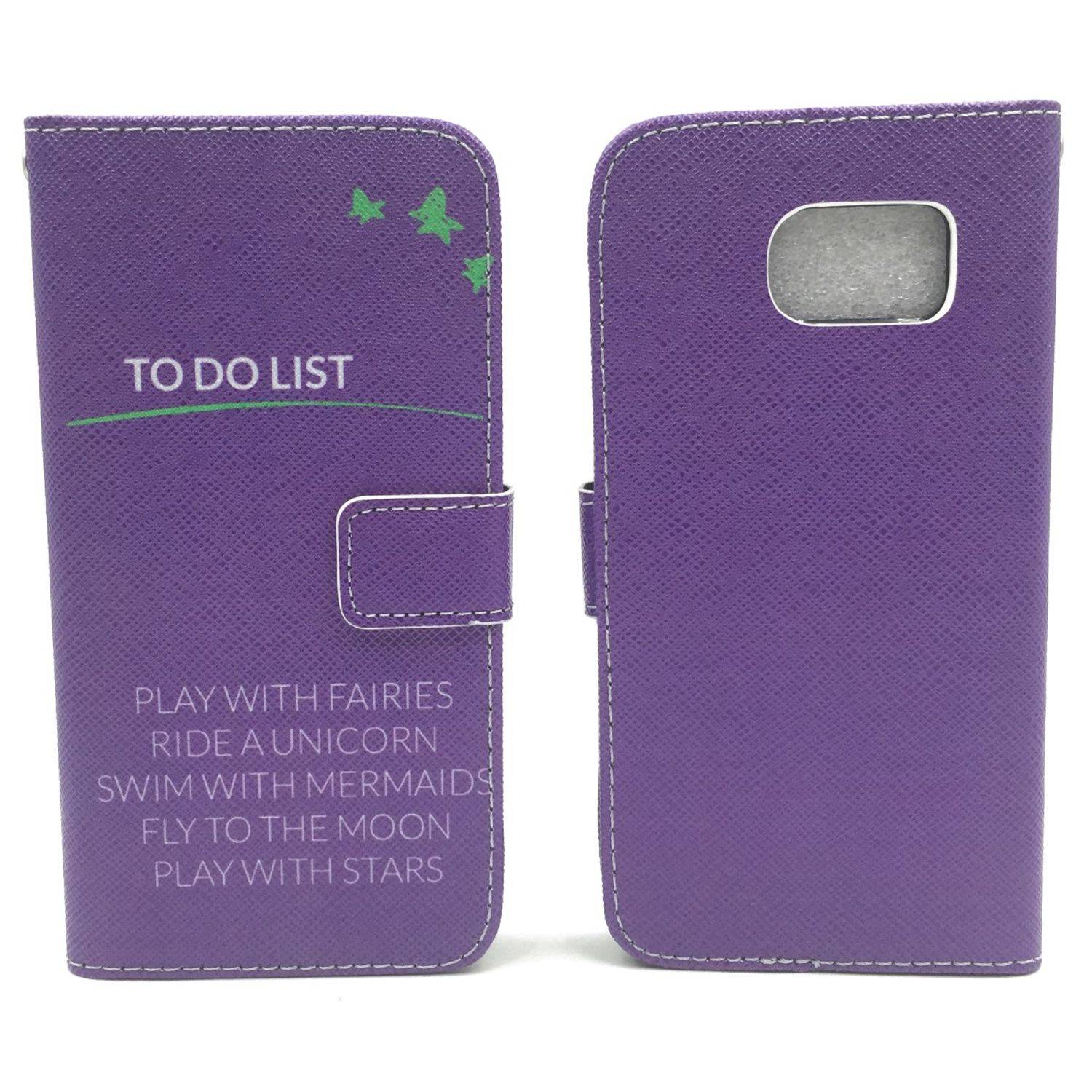 Samsung Galaxy S6 Handyhülle Bookcover Violett