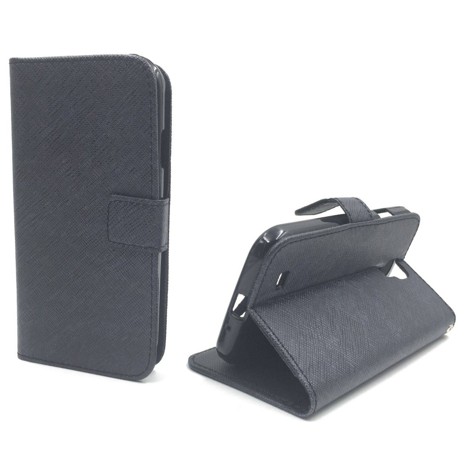 Samsung Galaxy S4 Handyhülle Bookcover Schwarz