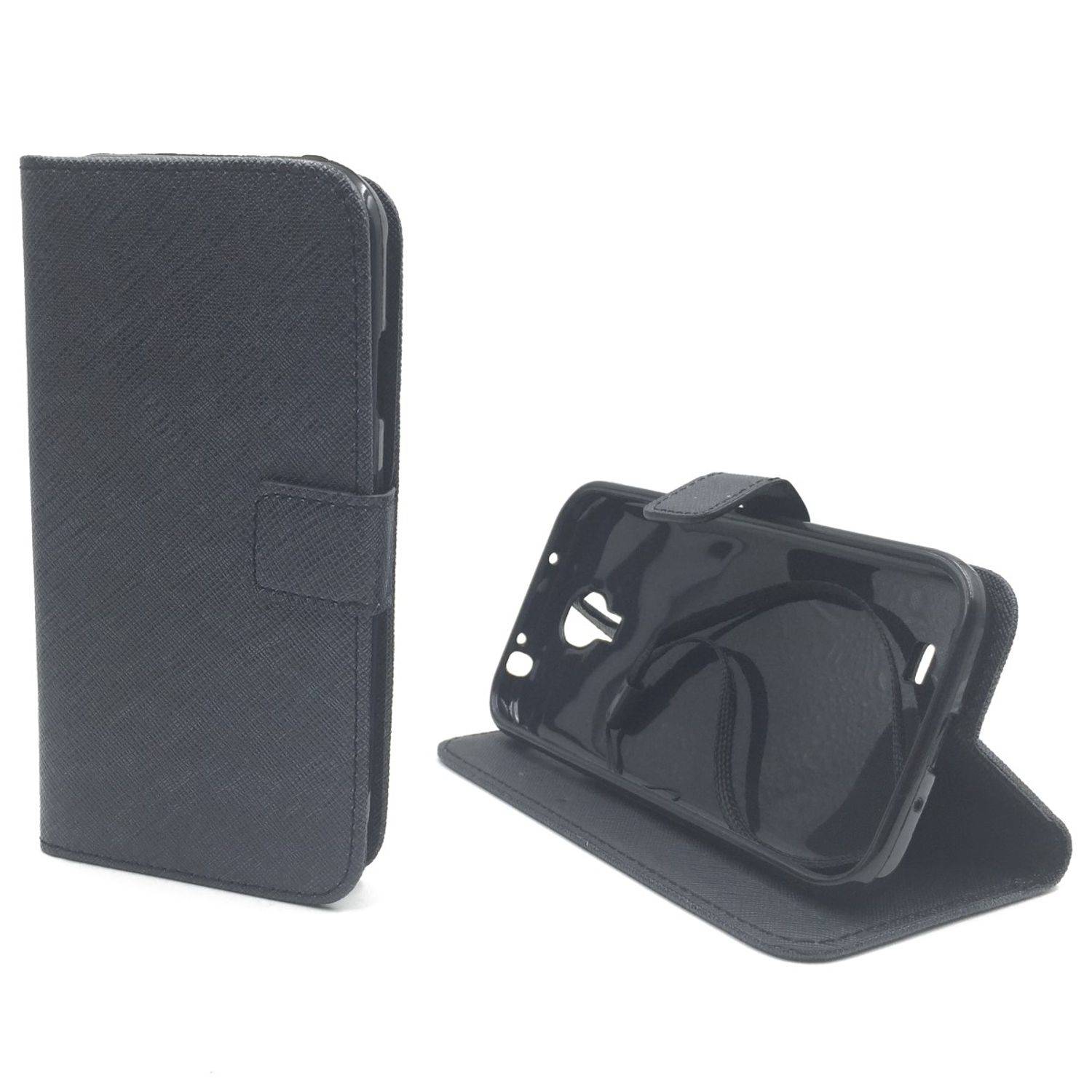 Samsung Galaxy S4 Handyhülle Bookcover Schwarz