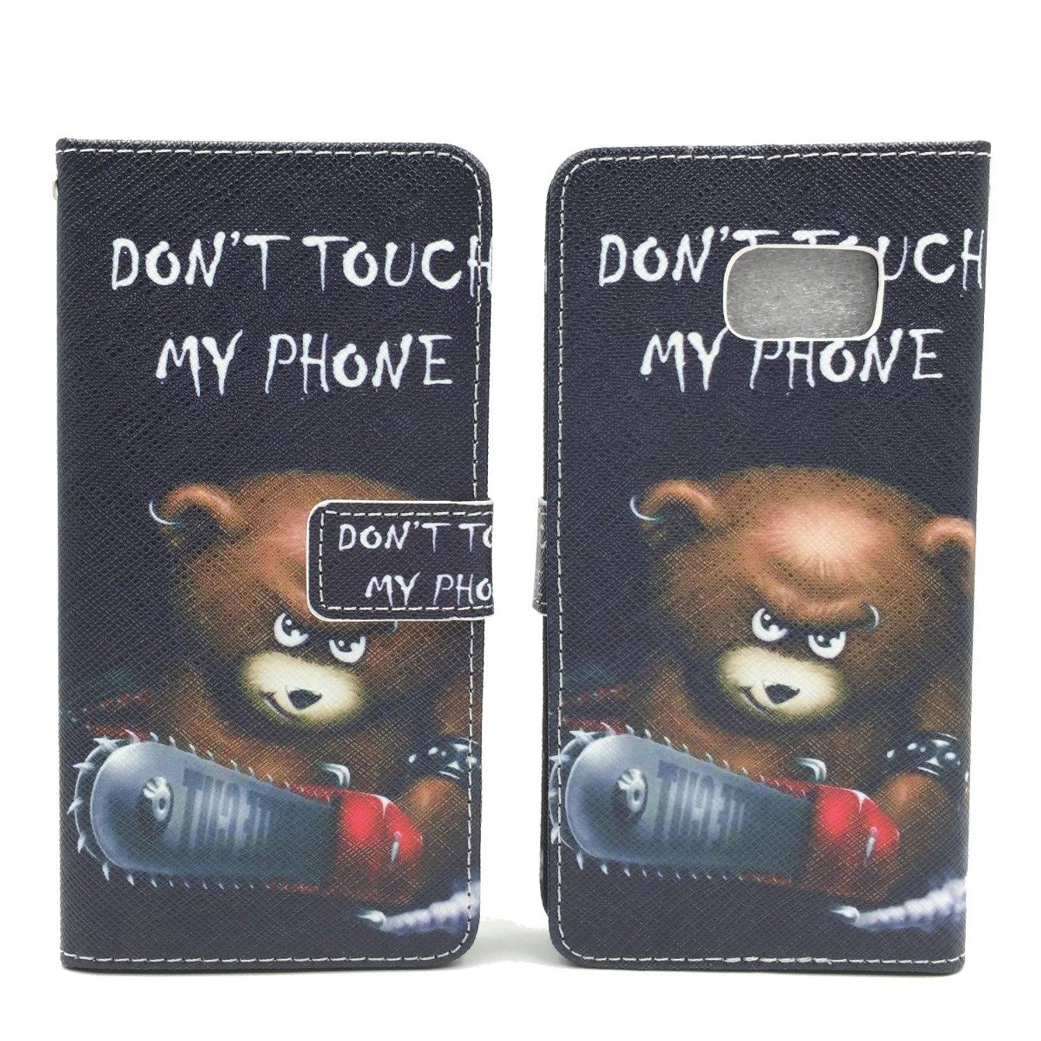 Samsung Galaxy S6 Edge Plus Handyhülle Bookcover Schwarz