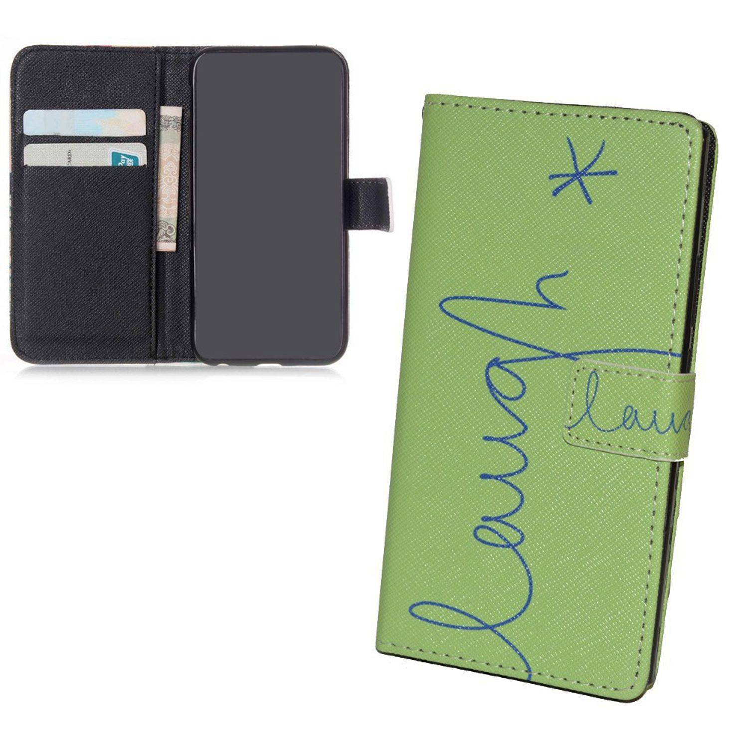 Samsung Galaxy S6 Edge Plus Handyhülle Bookcover Grün
