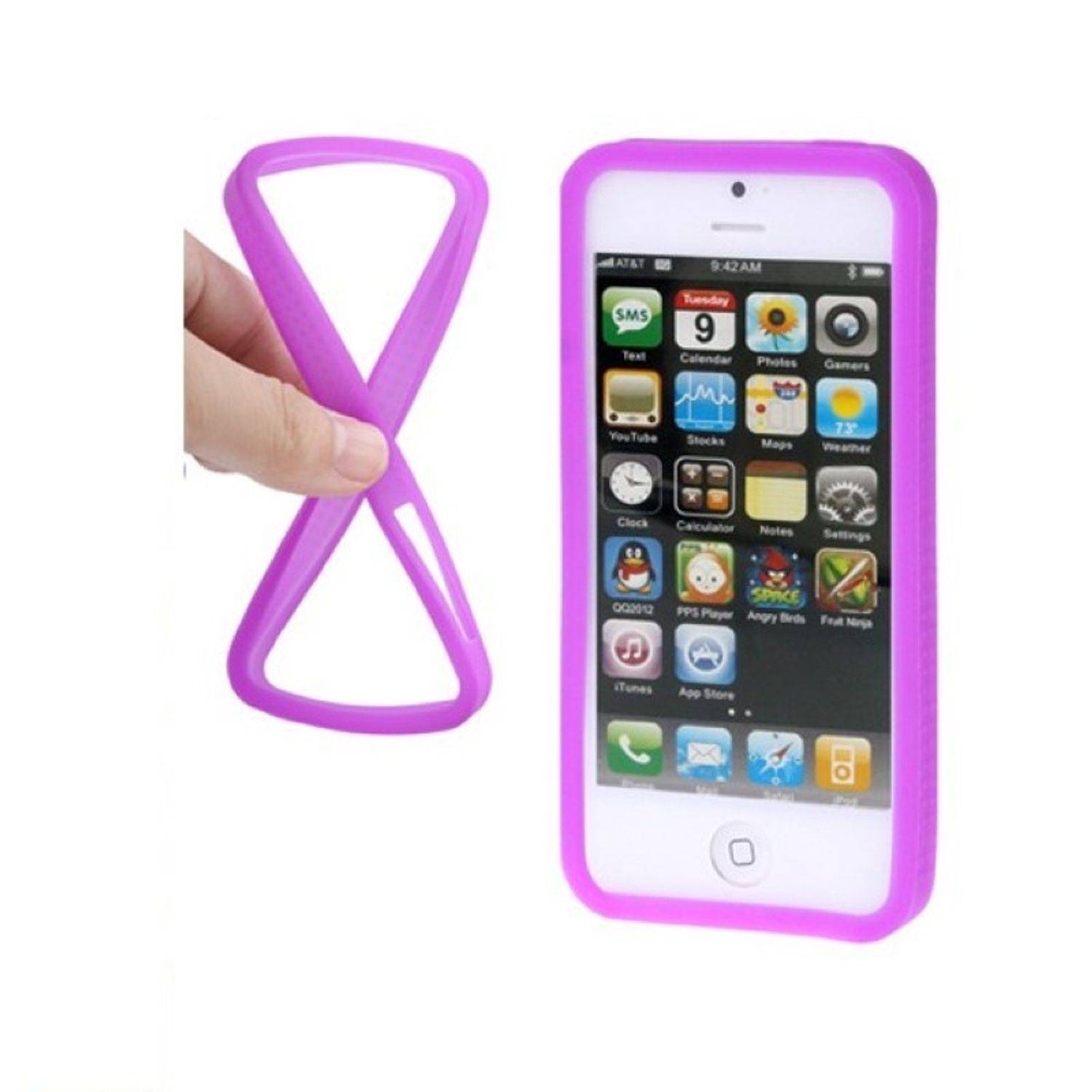 Apple iPhone 5 / 5s / SE Handyhülle Backcover Violett