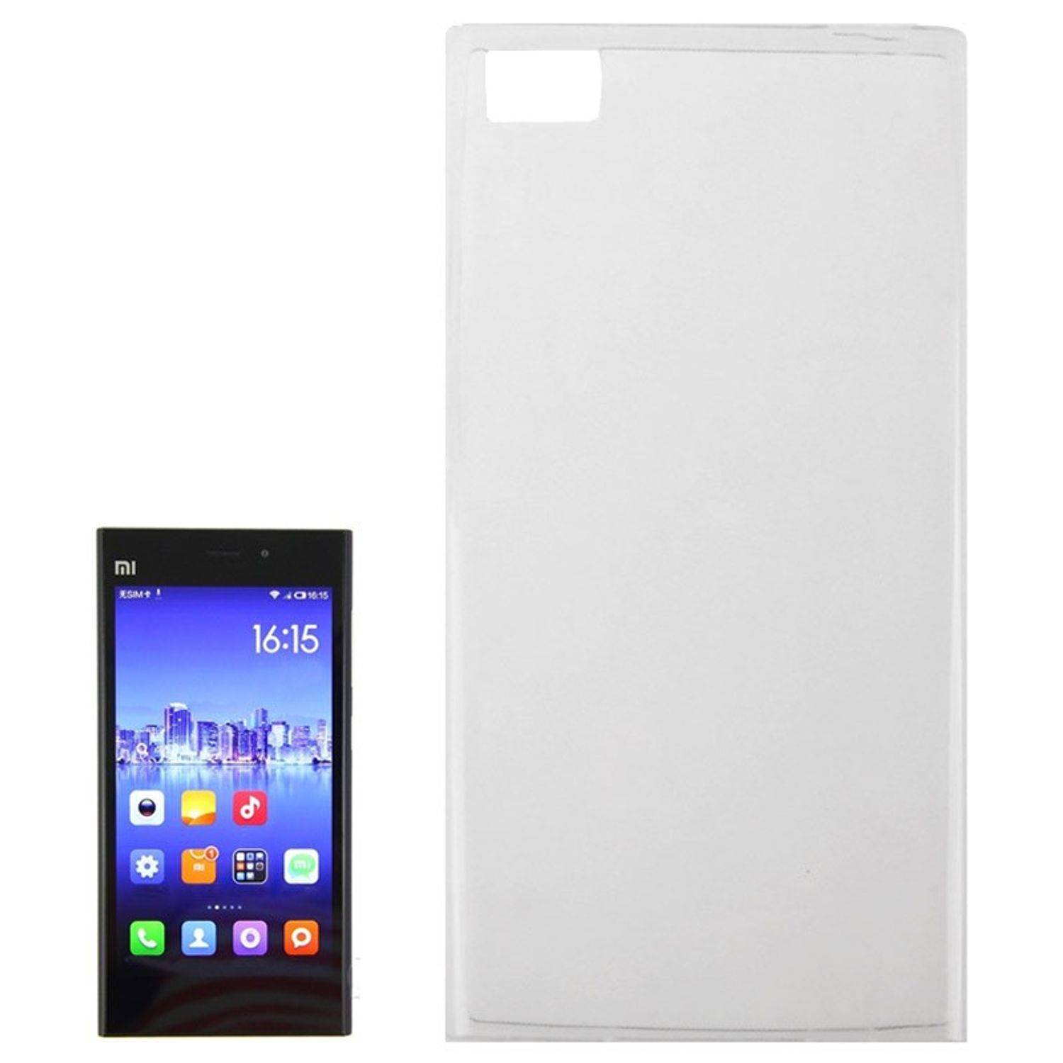 Xiaomi Mi 3 Handyhülle Ultra Dünn Bumper Backcover Transparent