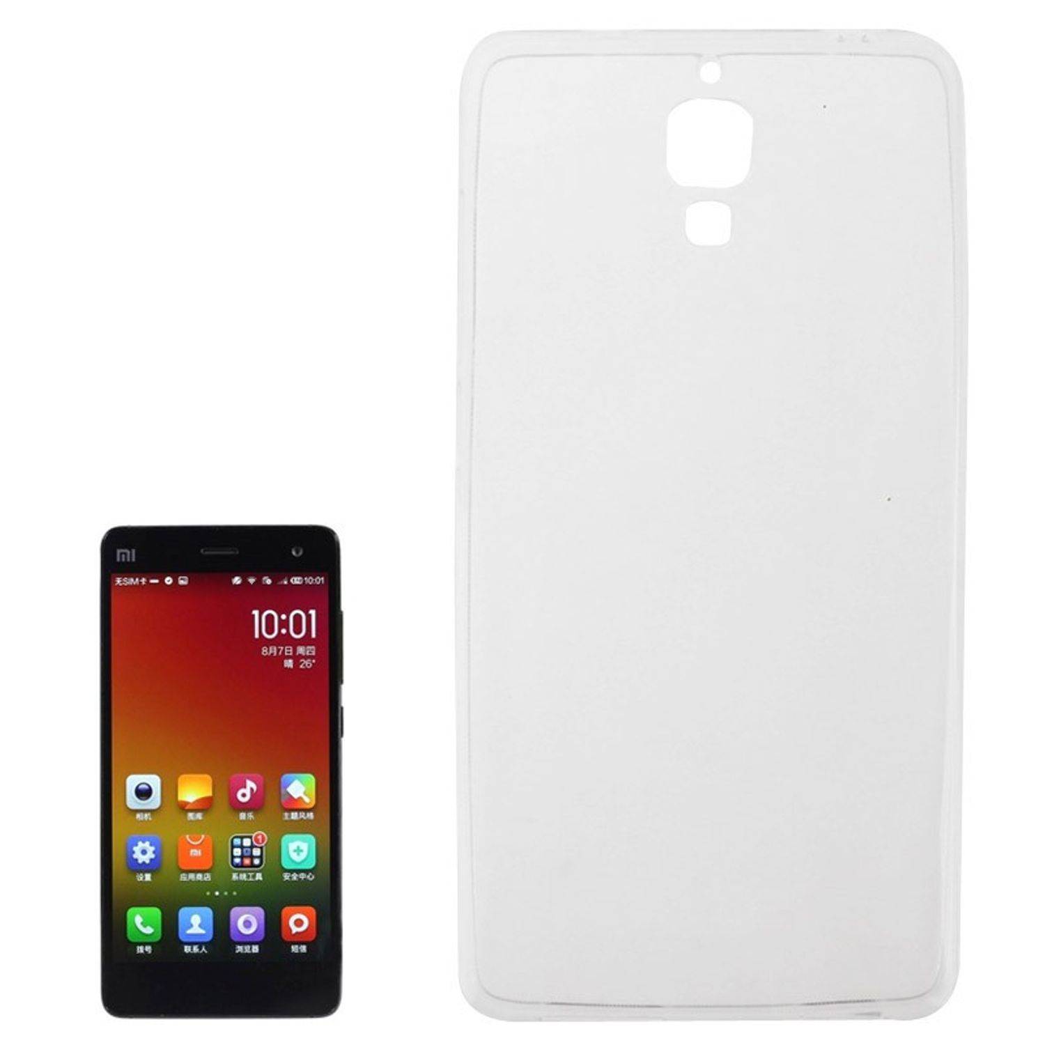 Xiaomi Mi 4 Handyhülle Ultra Dünn Bumper Backcover Transparent