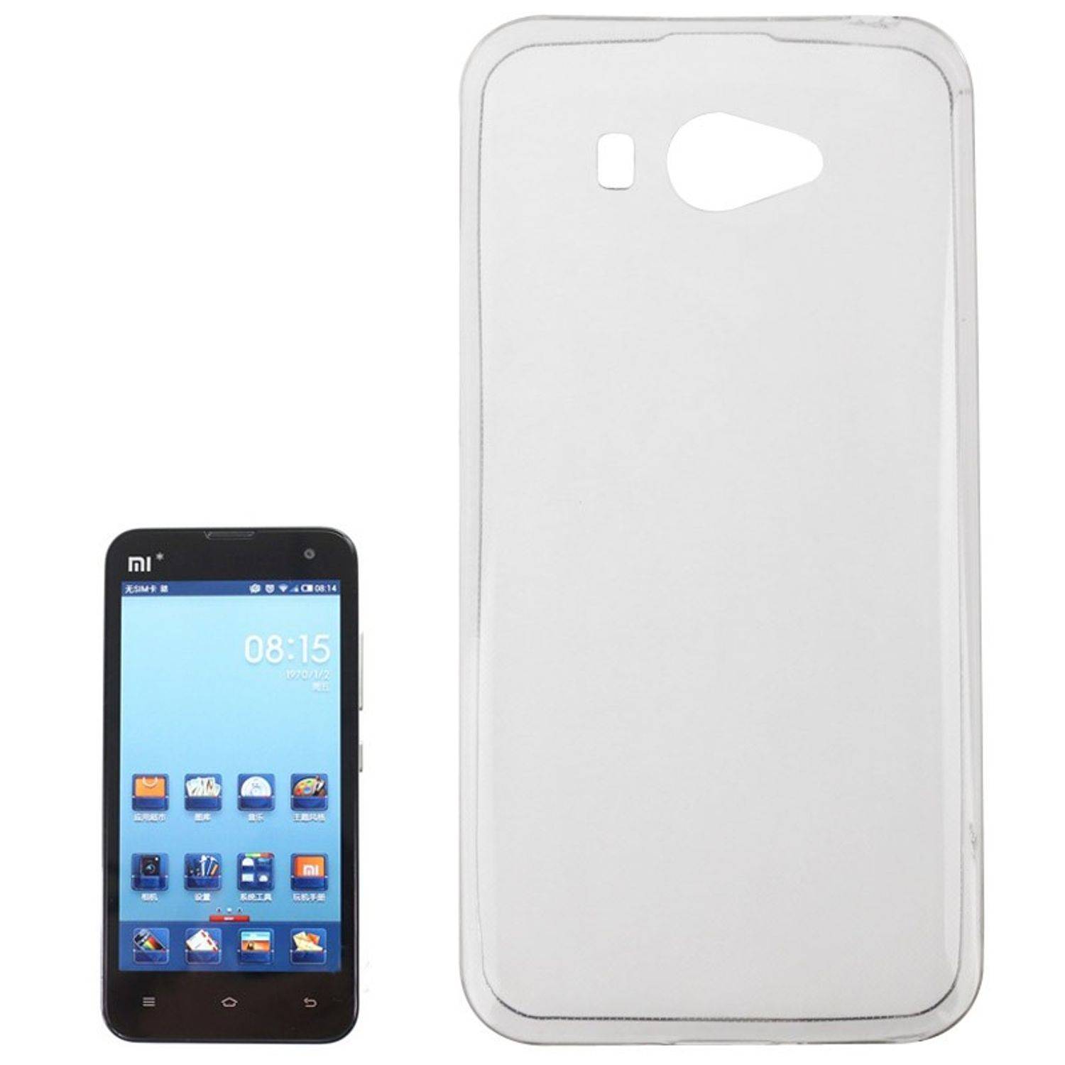 Xiaomi Mi 2 Handyhülle Ultra Dünn Bumper Backcover Transparent