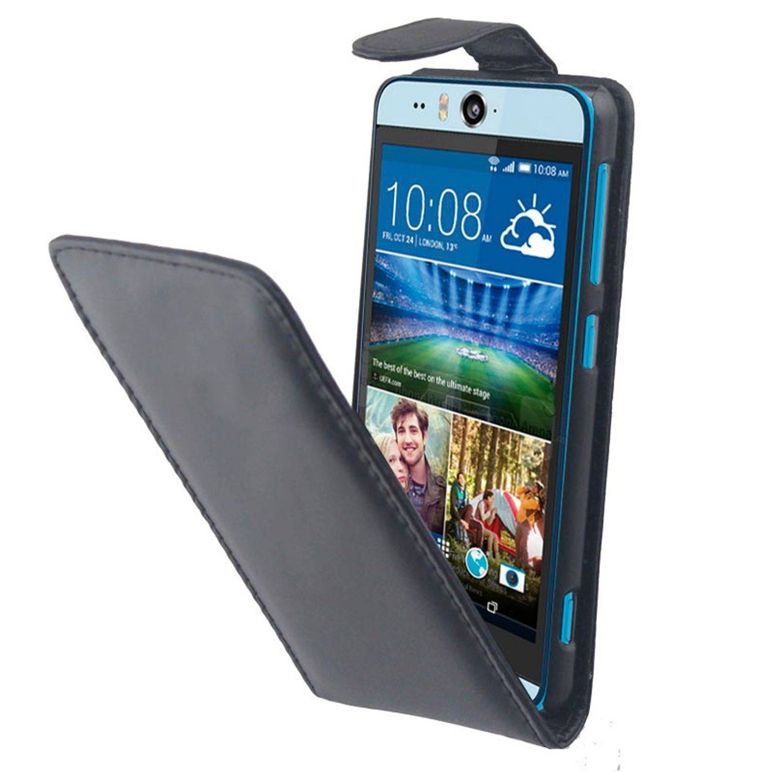 HTC Desire Eye Handyhülle Backcover Schwarz