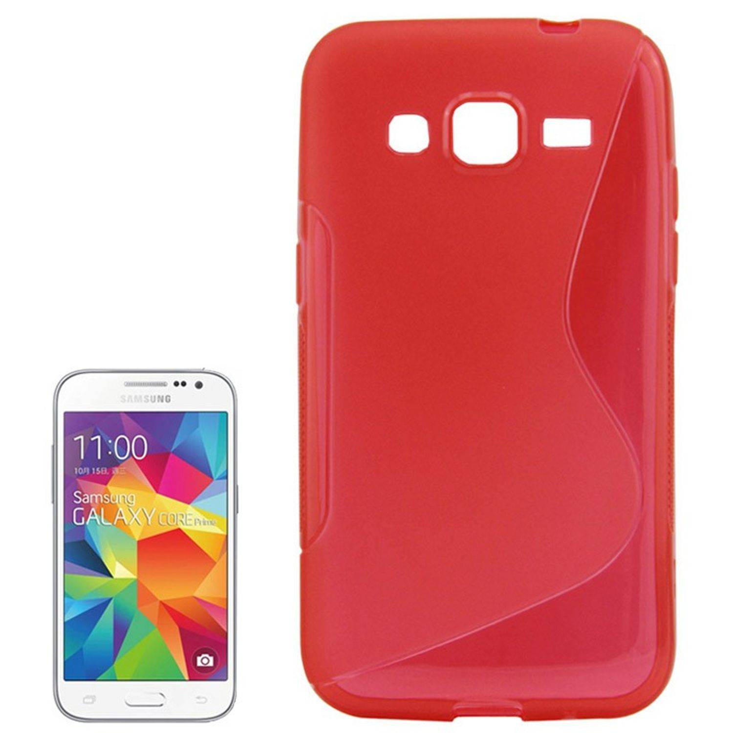 Samsung Galaxy Core Prime Handyhülle Backcover Rot