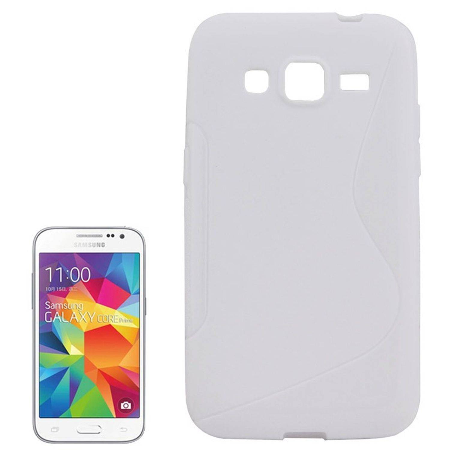 Samsung Galaxy Core Prime Handyhülle Backcover Weiß