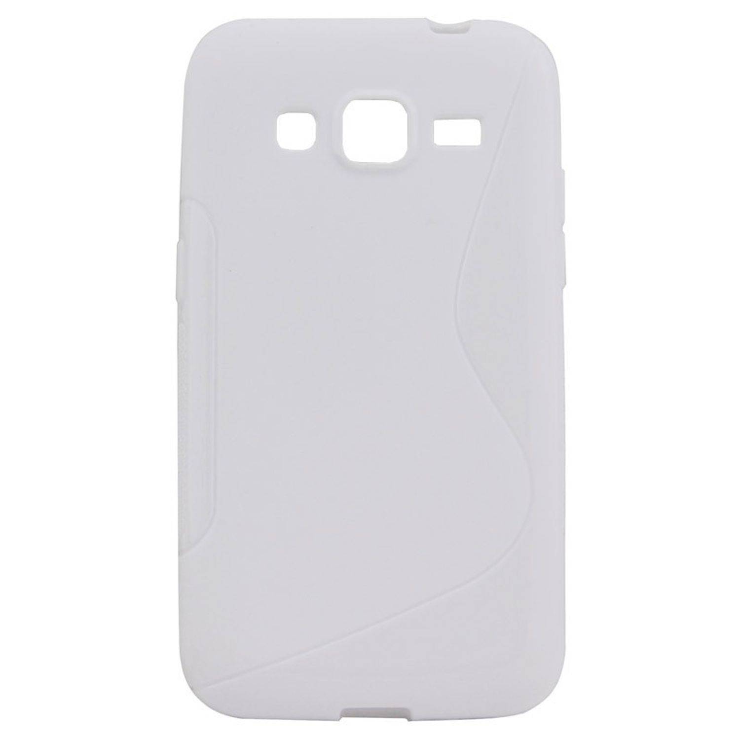 Samsung Galaxy Core Prime Handyhülle Backcover Weiß
