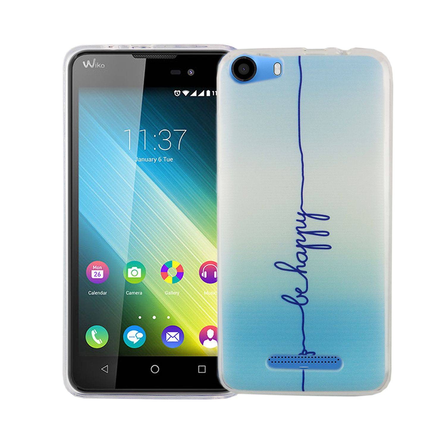 Wiko Lenny 2 Handyhülle Bumper Backcover Blau