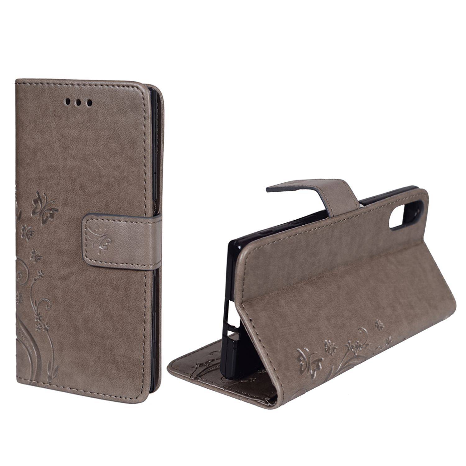 Sony Xperia XZ Handyhülle Bookcover Grau
