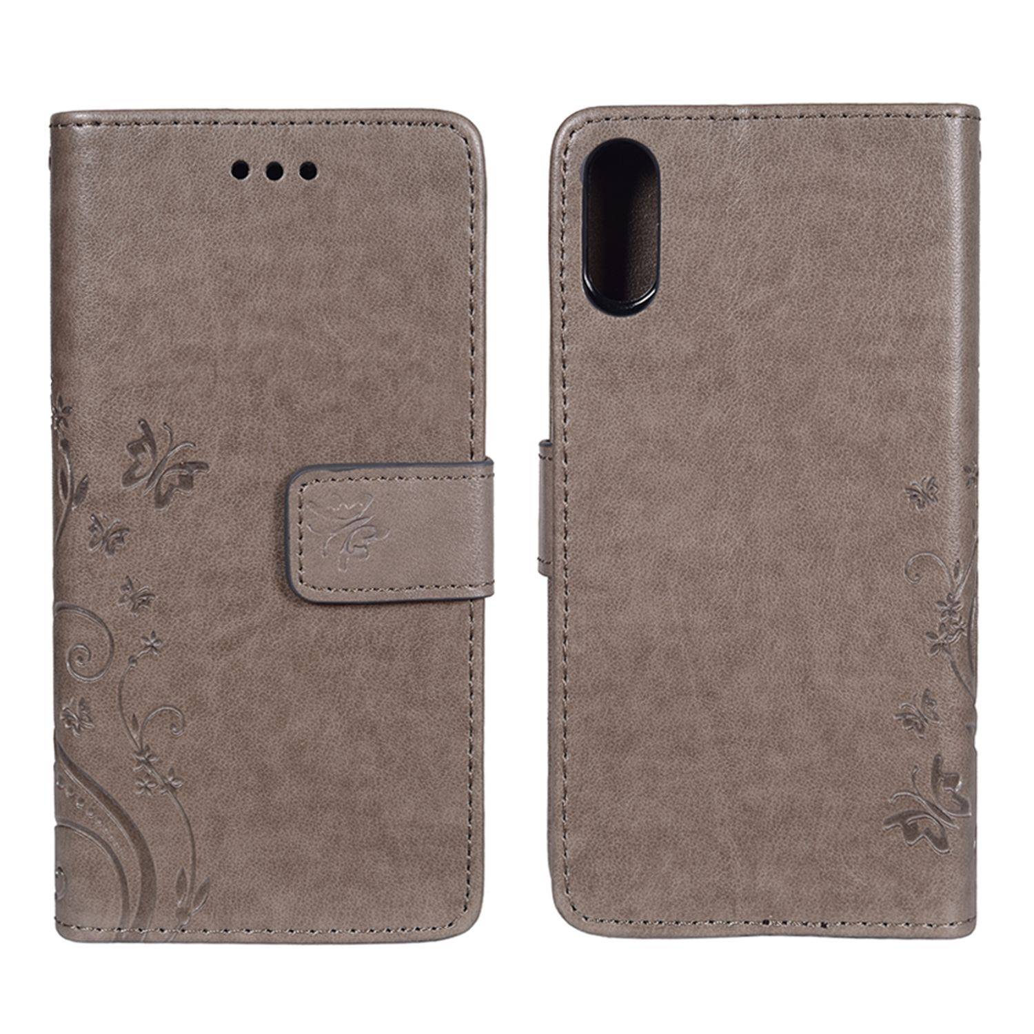 Sony Xperia XZ Handyhülle Bookcover Grau