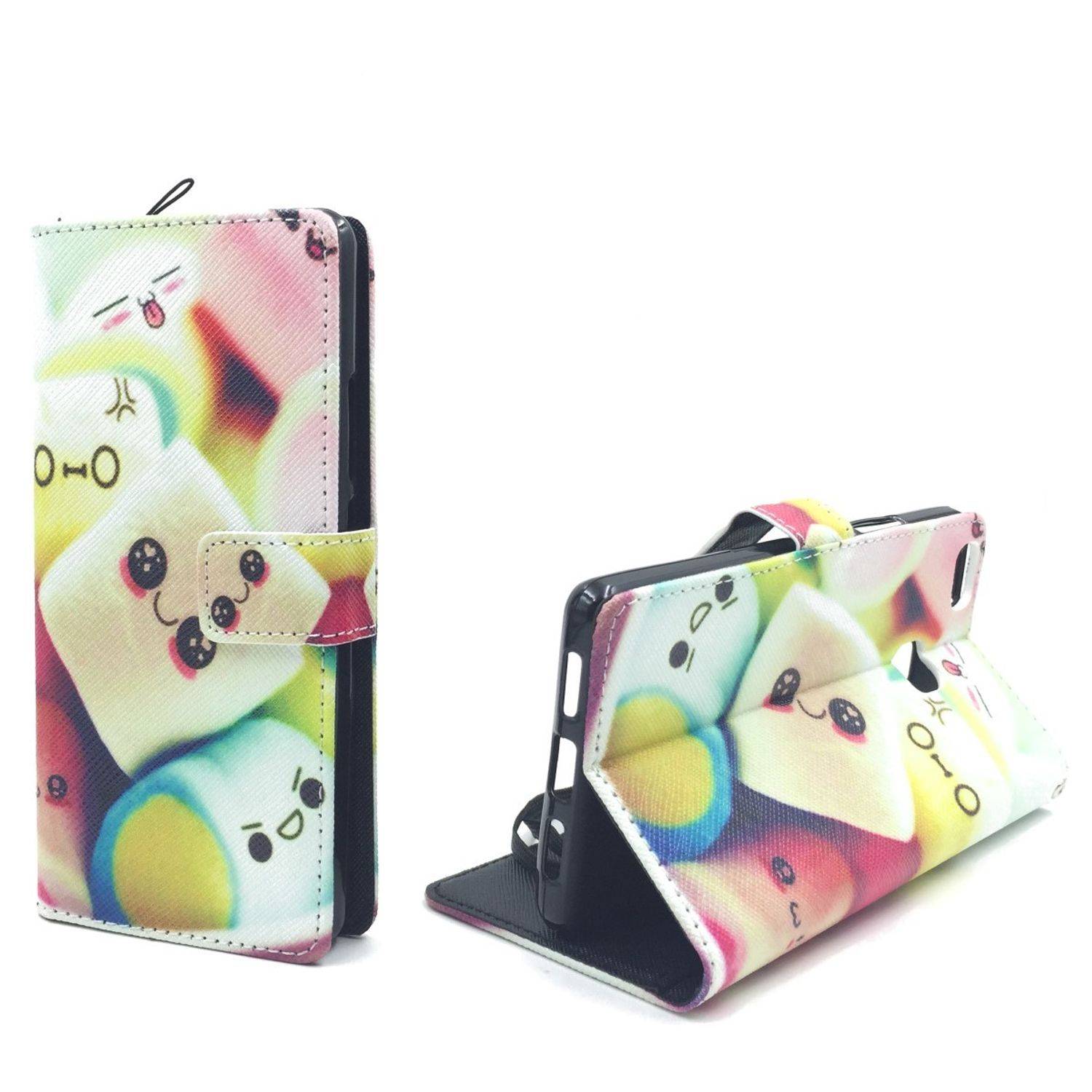 Huawei P9 Lite Handyhülle Bookcover Mehrfarbig