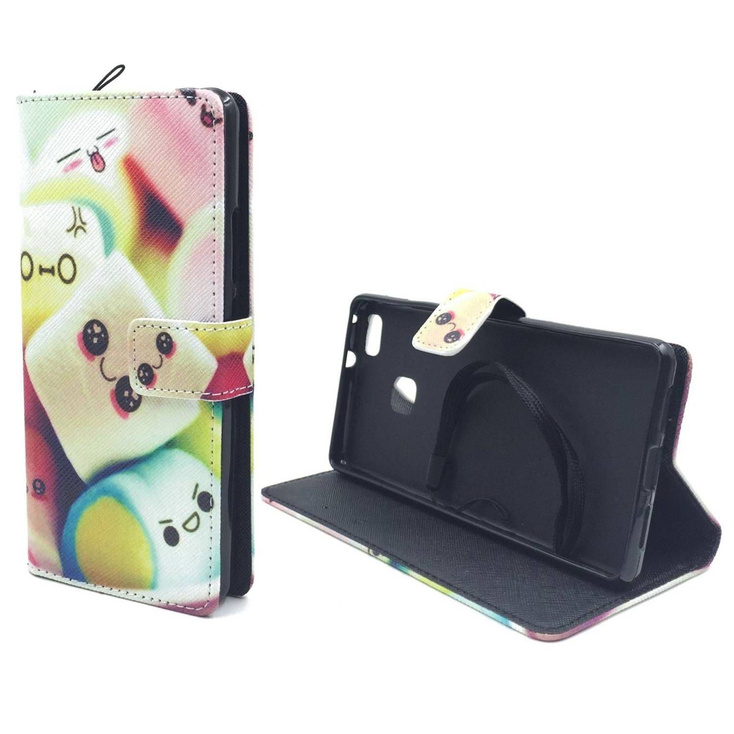 Huawei P9 Lite Handyhülle Bookcover Mehrfarbig