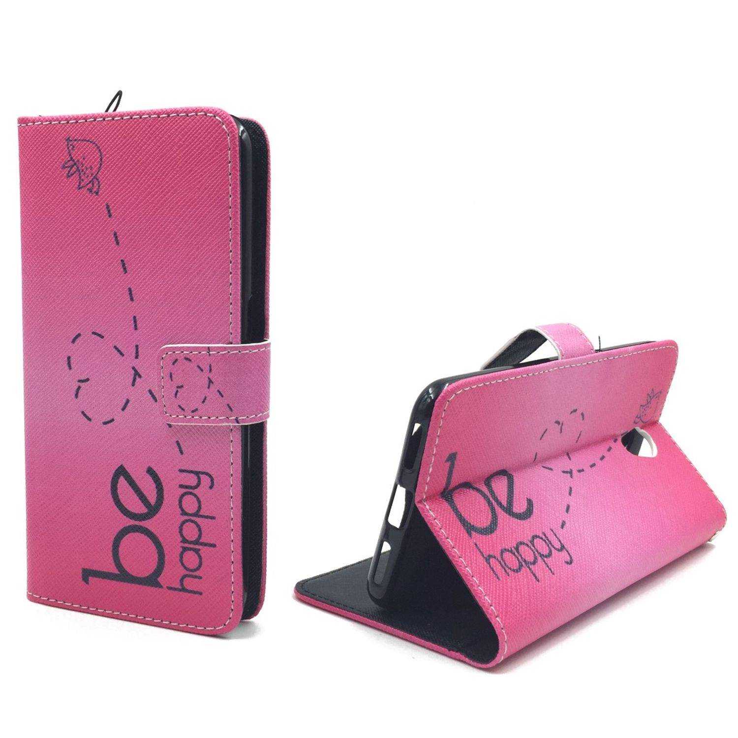 ZTE Blade V7 Handyhülle Bookcover Rosa