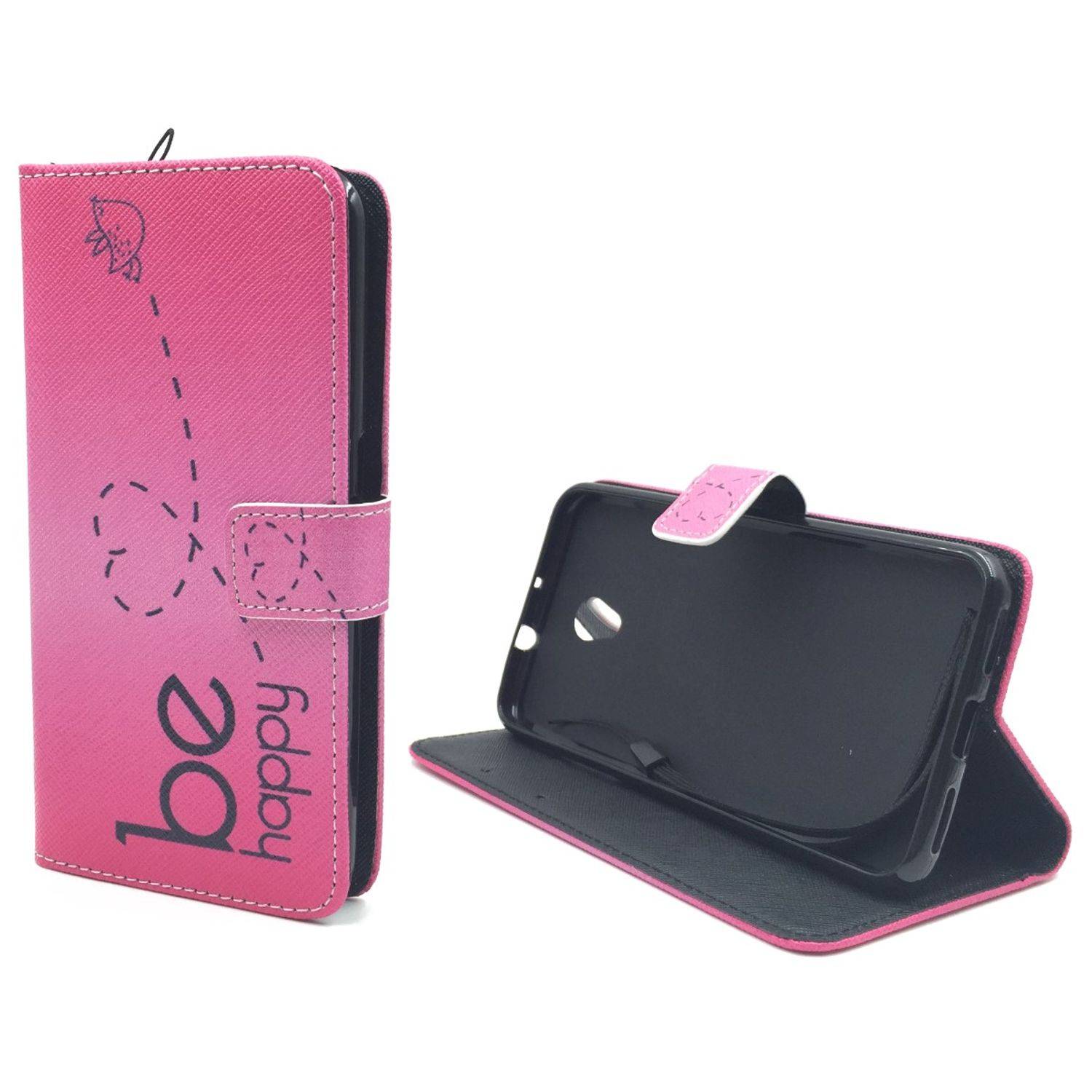 ZTE Blade V7 Handyhülle Bookcover Rosa
