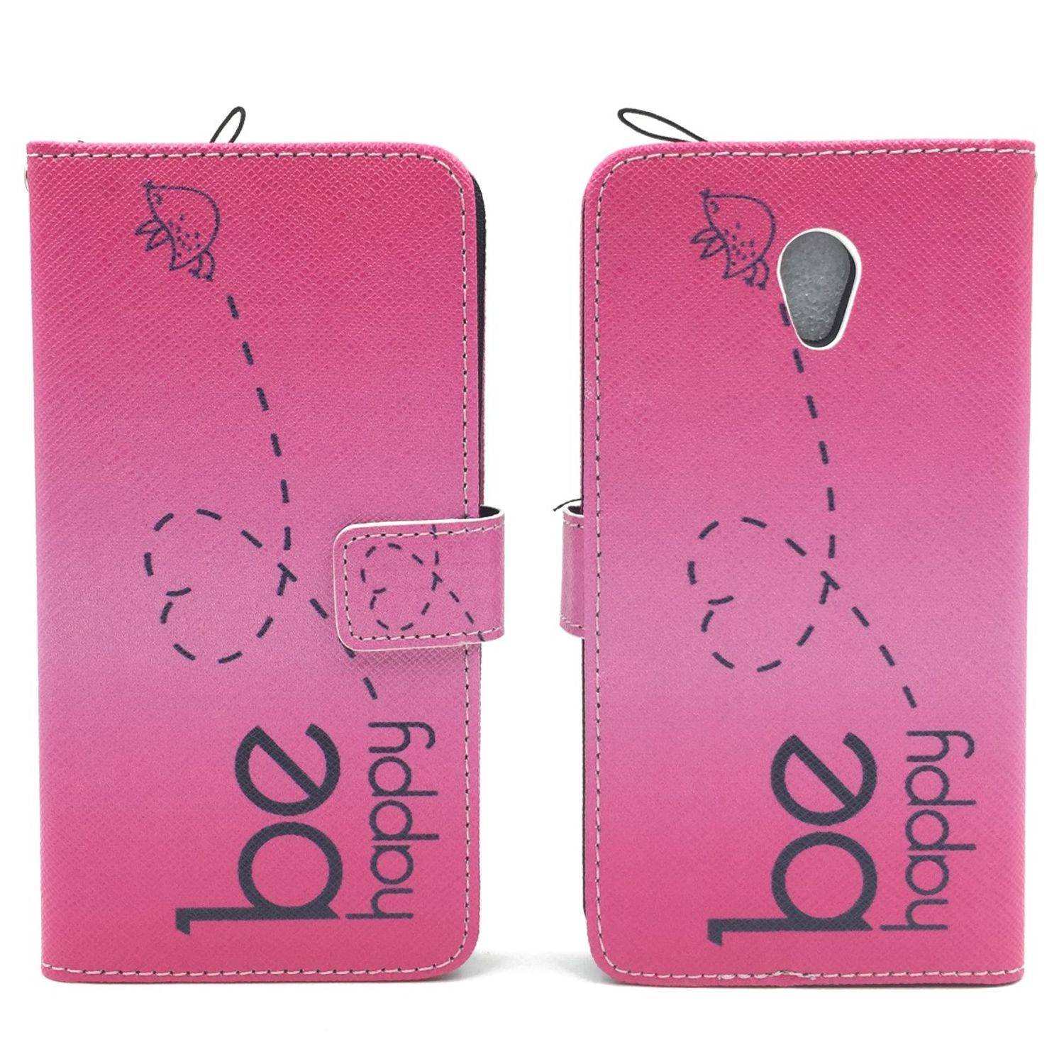 ZTE Blade V7 Handyhülle Bookcover Rosa