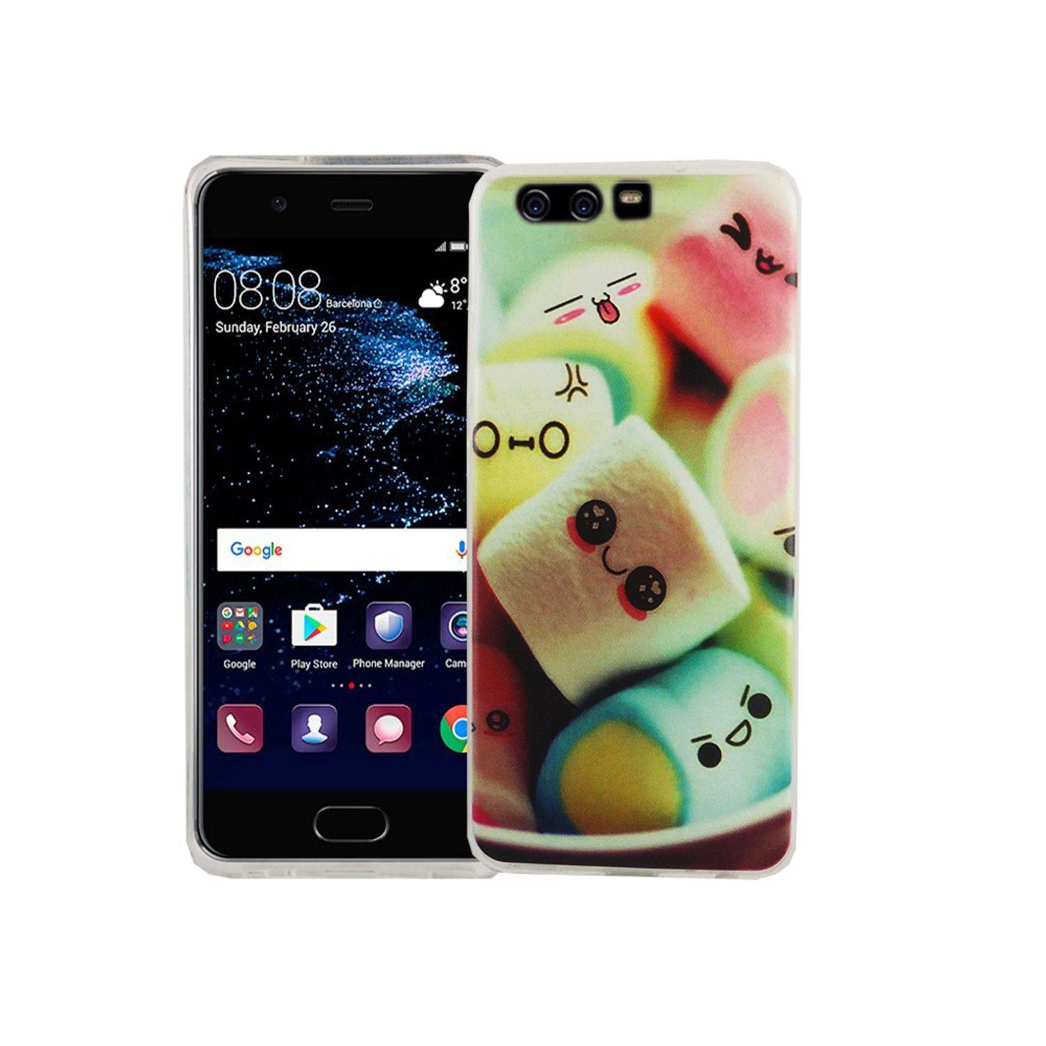 Huawei P10 Handyhülle Bumper Backcover Mehrfarbig