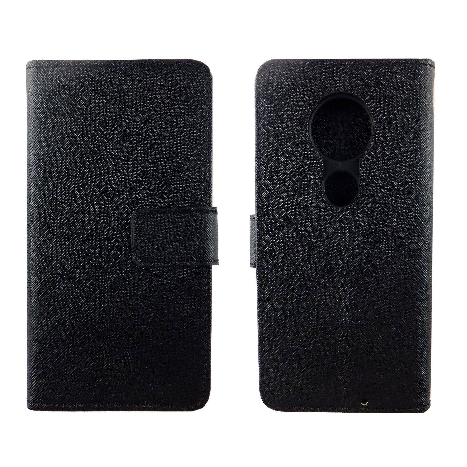 Motorola Moto G7 Handyhülle Bookcover Schwarz