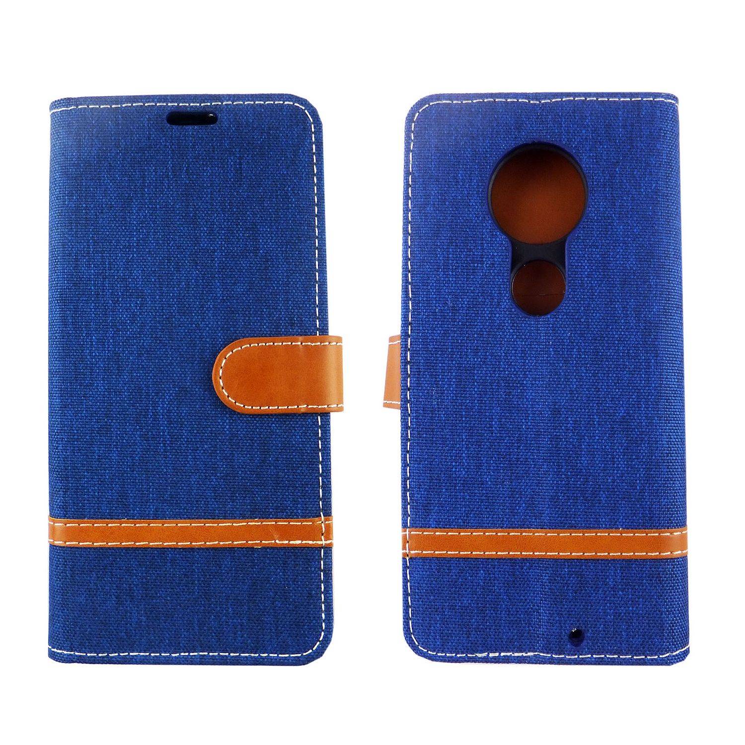 Motorola Moto G7 Handyhülle Bookcover Blau