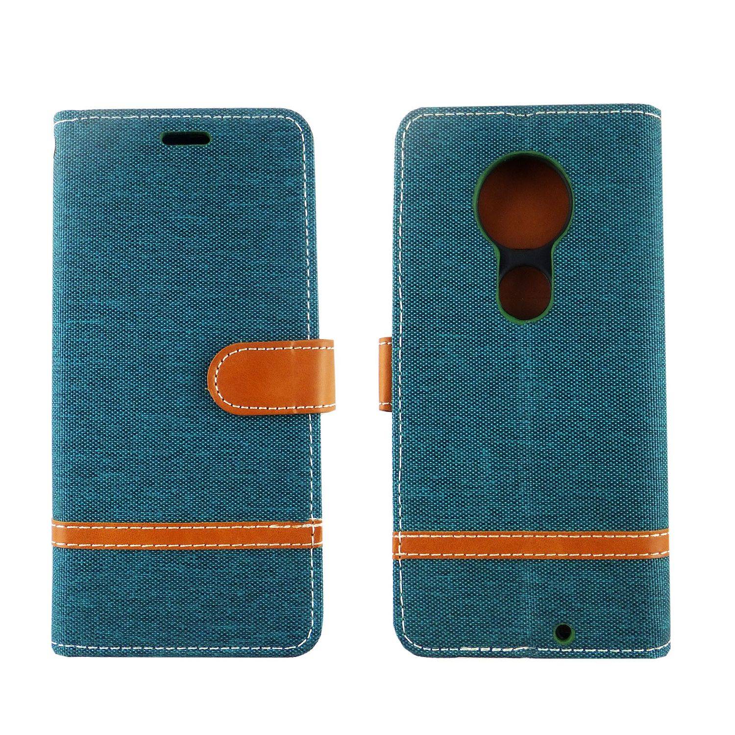 Motorola Moto G7 Handyhülle Bookcover Grün