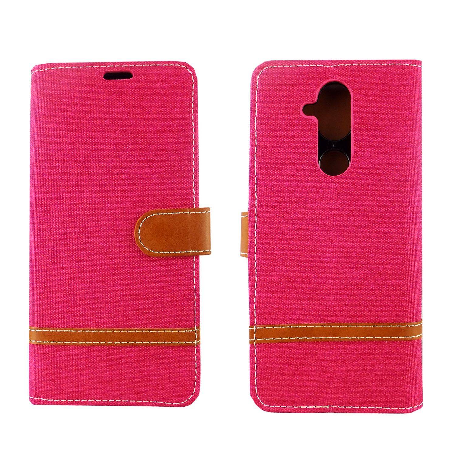 Nokia 8.1 Handyhülle Bookcover Rosa