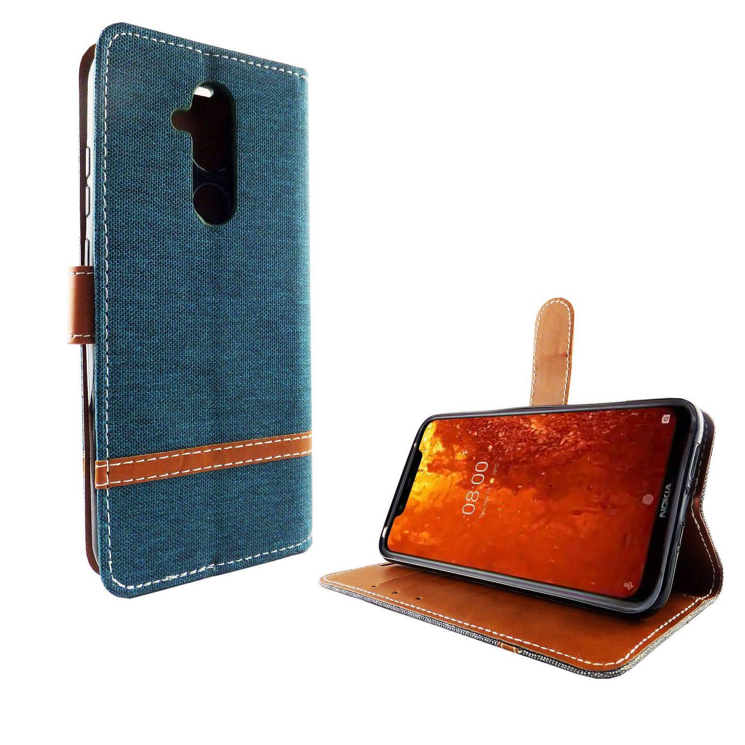 Nokia 8.1 Handyhülle Bookcover Grün
