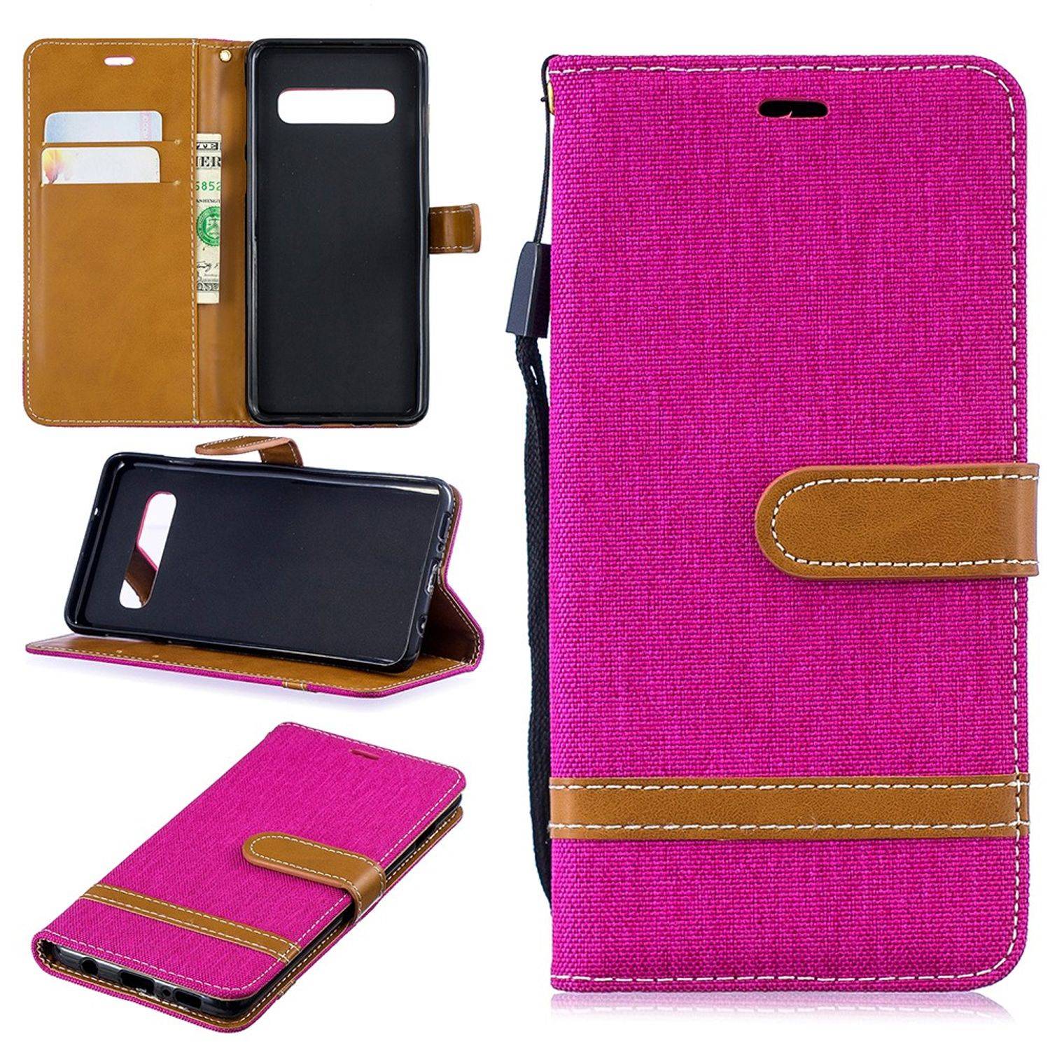 Samsung Galaxy S10 Handyhülle Bookcover Rosa