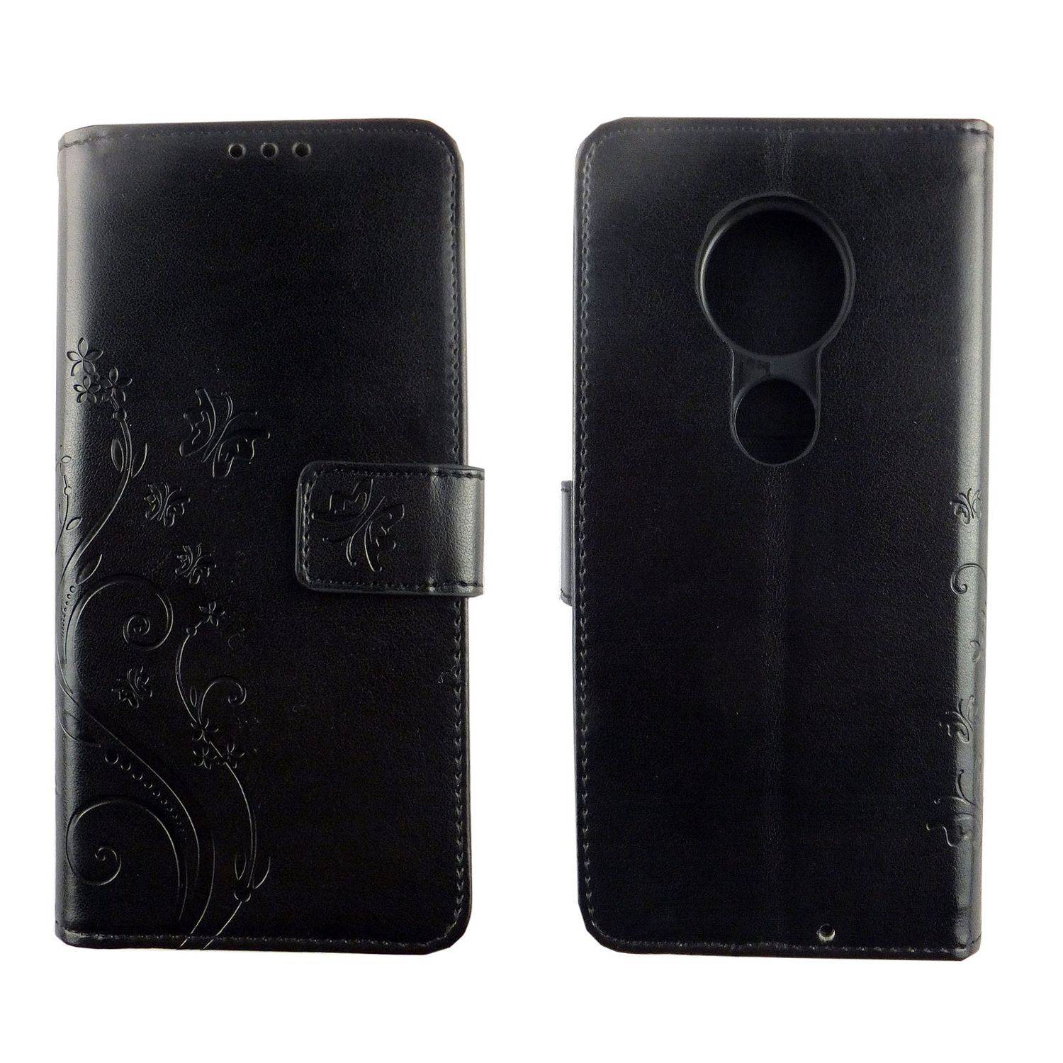 Motorola Moto G7 Handyhülle Bookcover Schwarz