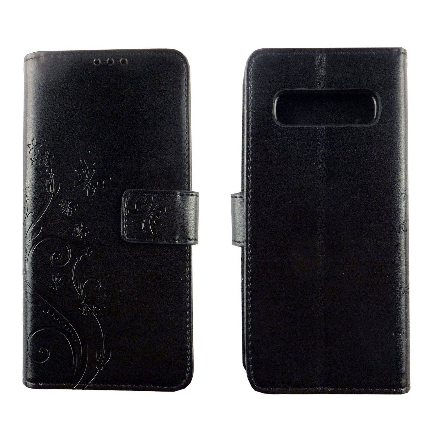 Samsung Galaxy S10 Handyhülle Bookcover Schwarz