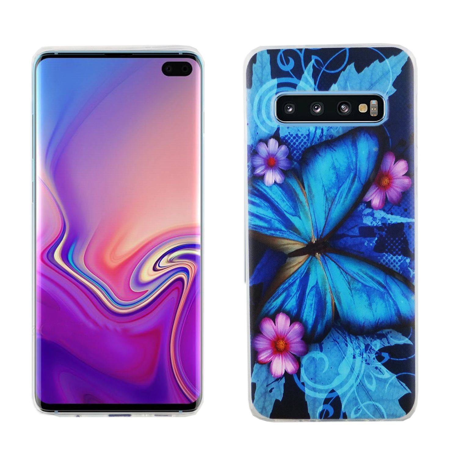Samsung Galaxy S10 Plus Handyhülle Bumper Backcover Blau