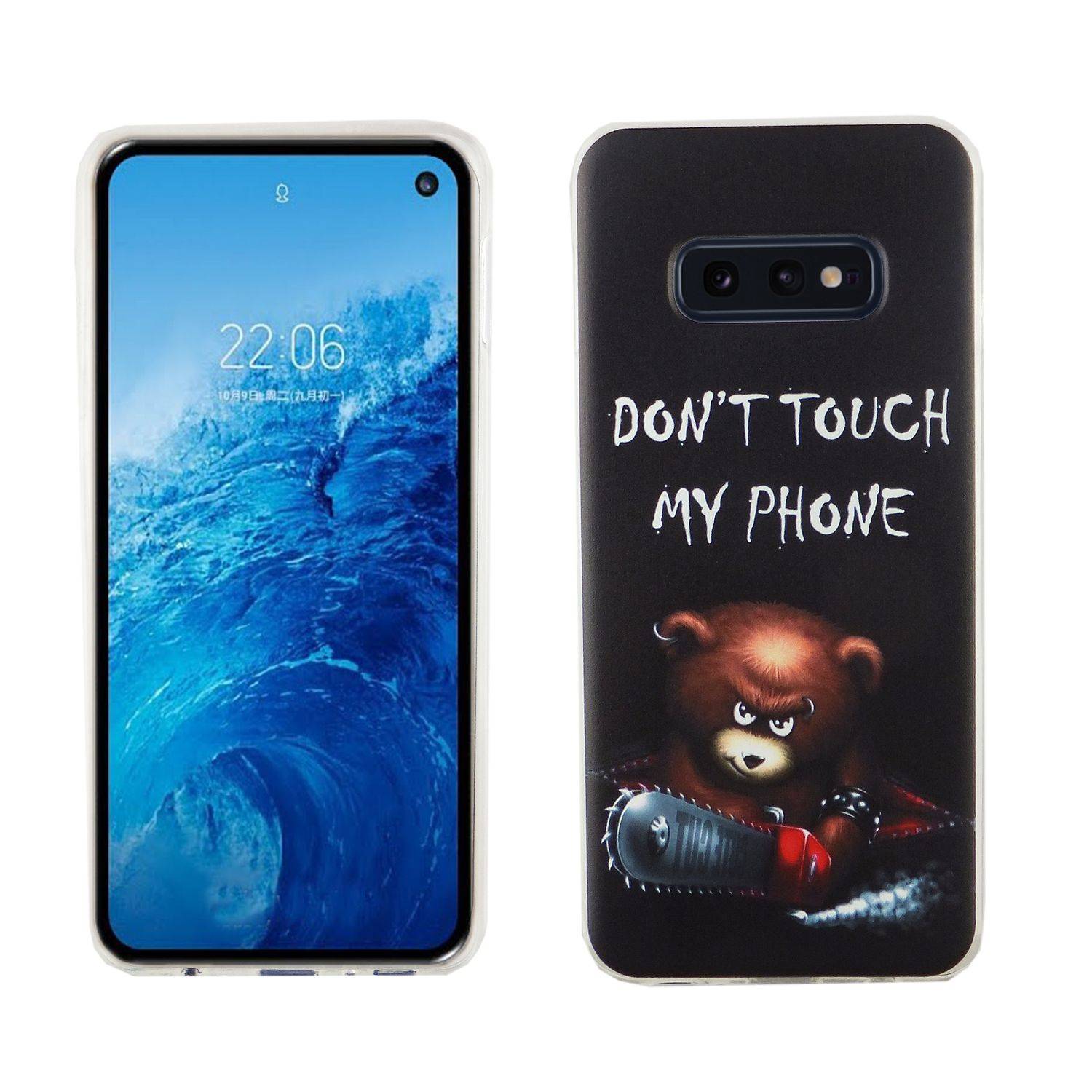 Samsung Galaxy S10e Handyhülle Bumper Backcover Schwarz