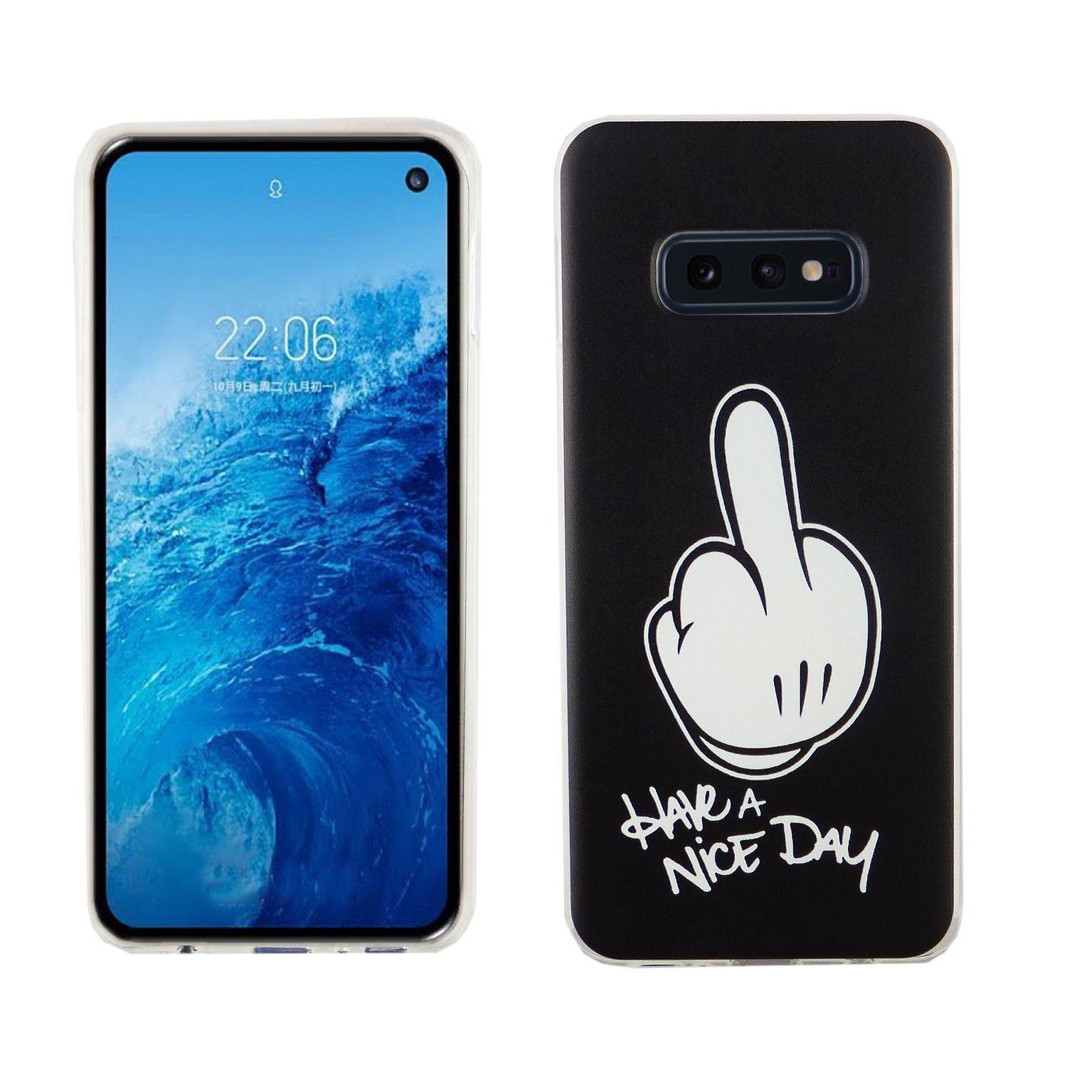 Samsung Galaxy S10e Handyhülle Bumper Backcover Schwarz