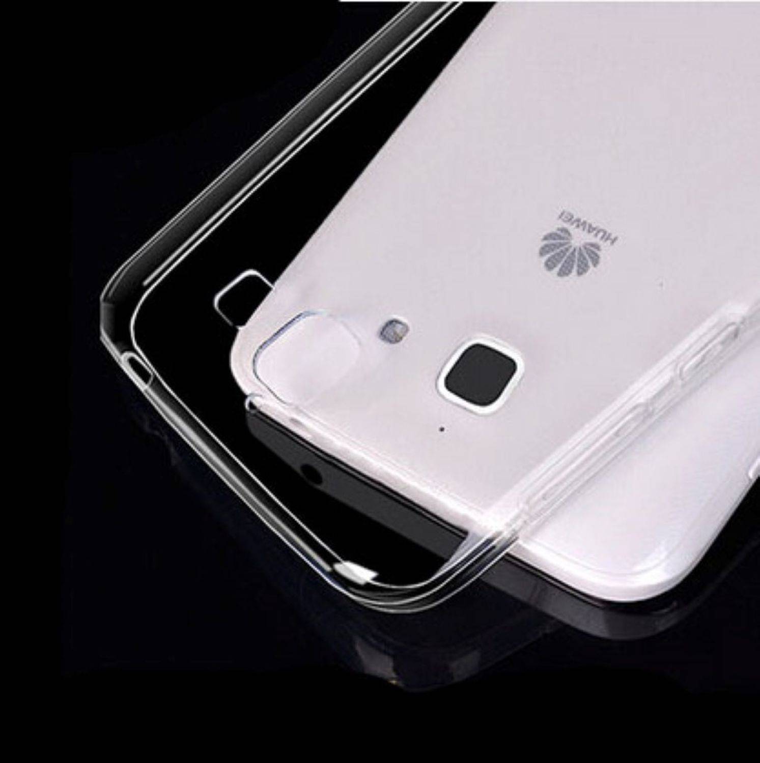 Huawei Ascend G730 Handyhülle Backcover Transparent