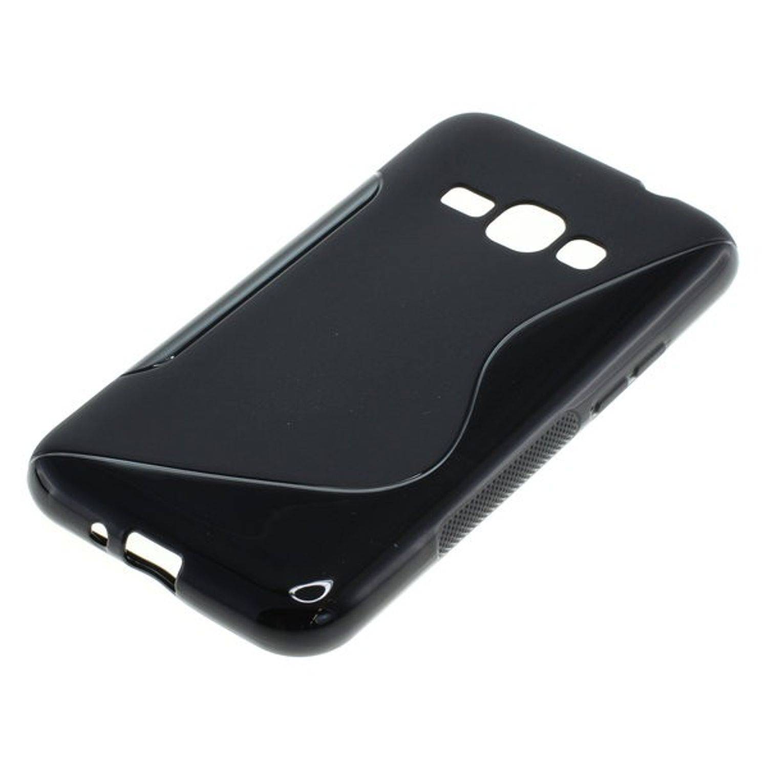Samsung Galaxy J1 (2016) Handyhülle Backcover Schwarz