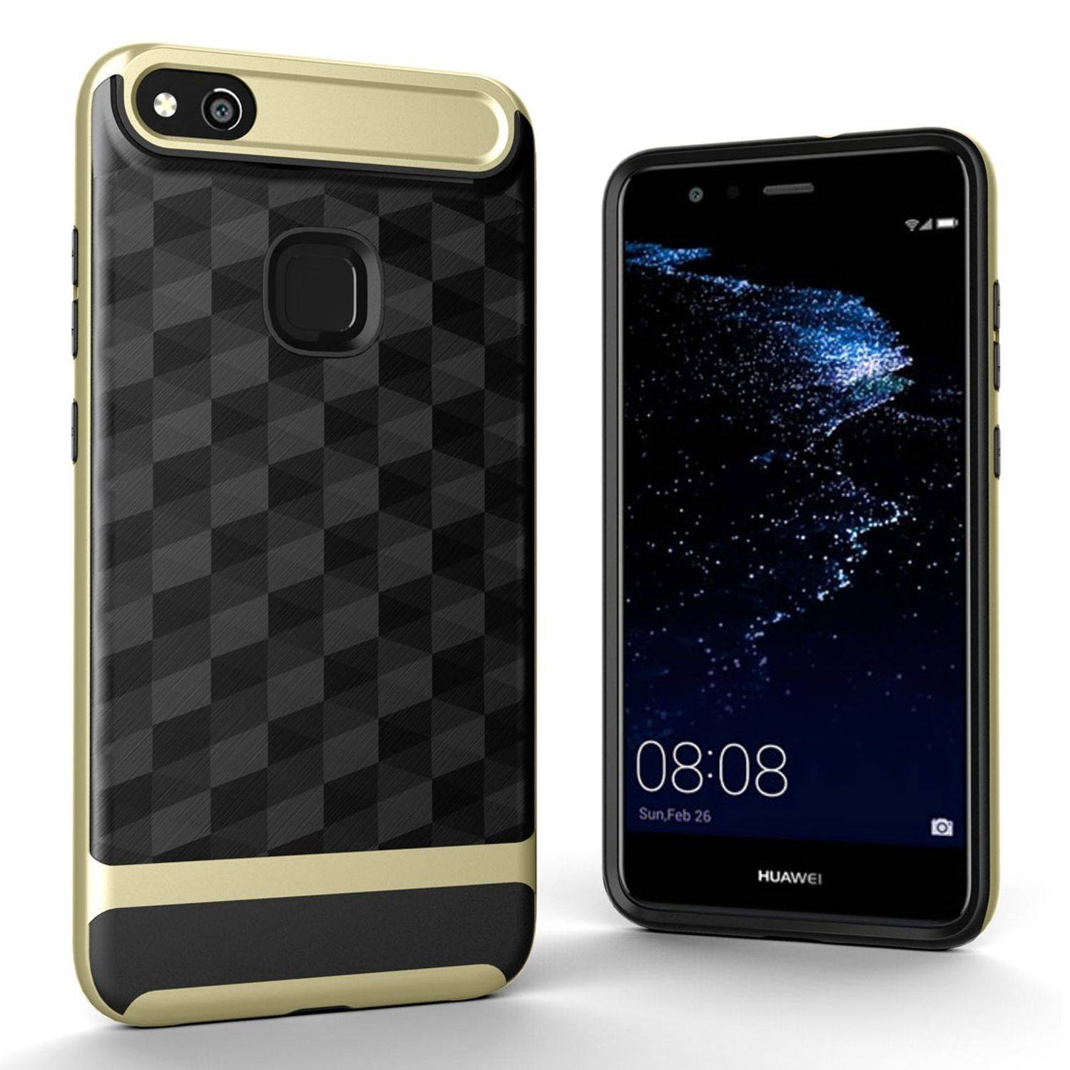 Huawei P10 Lite Handyhülle Backcover Gold