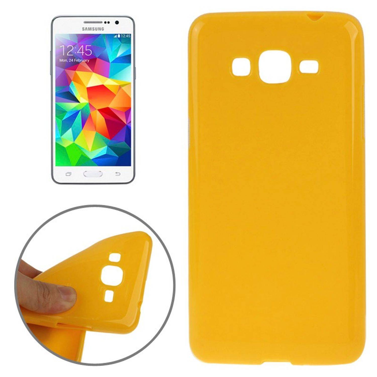Samsung Galaxy Grand Prime Handyhülle Backcover Orange