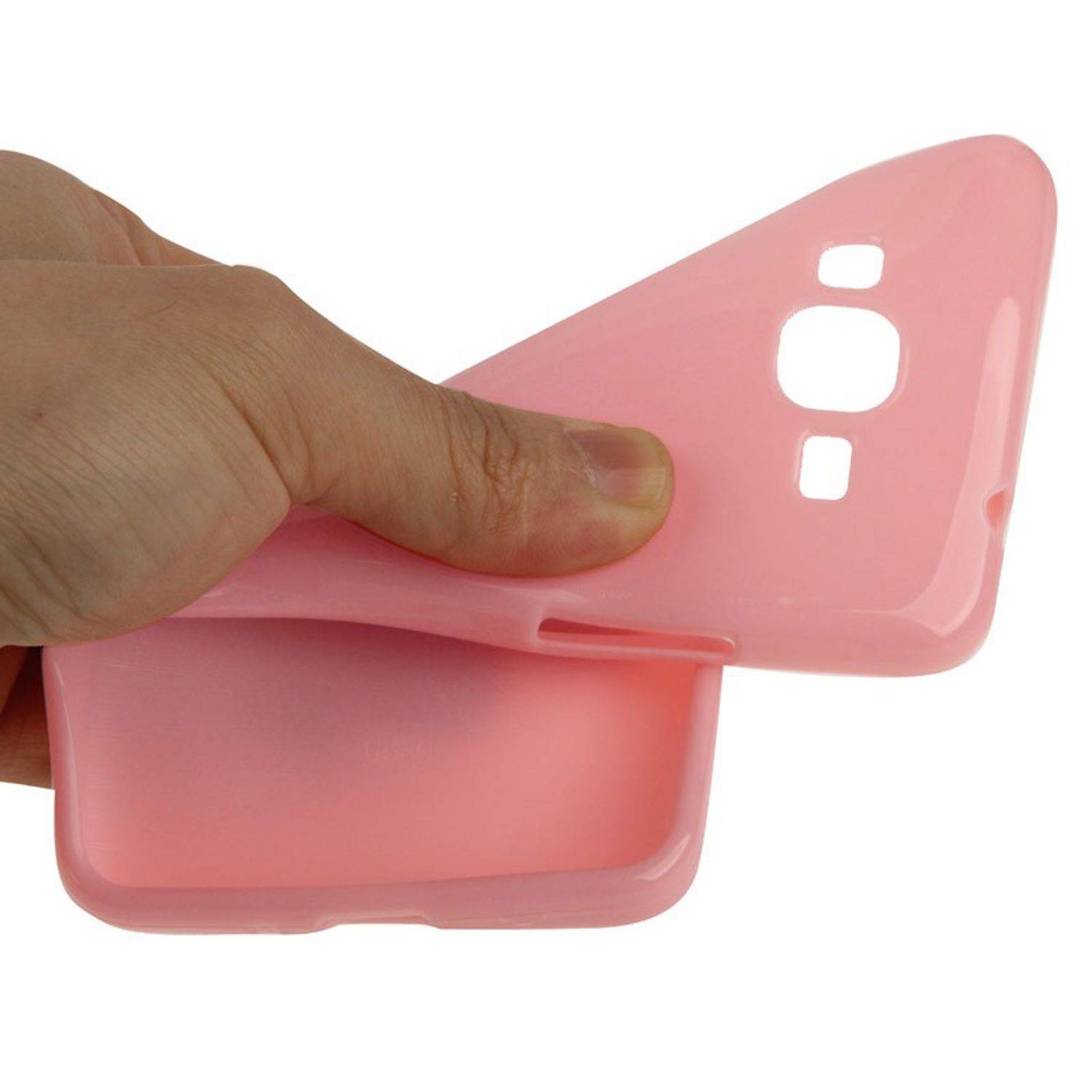 Samsung Galaxy Grand Prime Handyhülle Backcover Orange