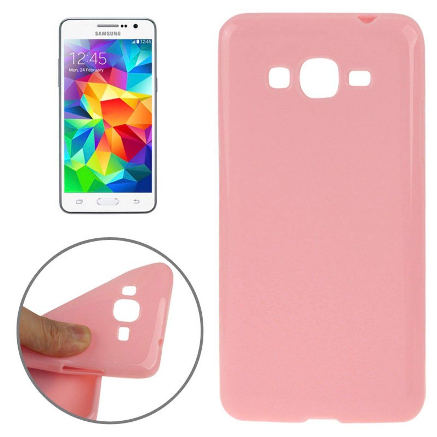Samsung Galaxy Grand Prime Handyhülle Backcover Rosa