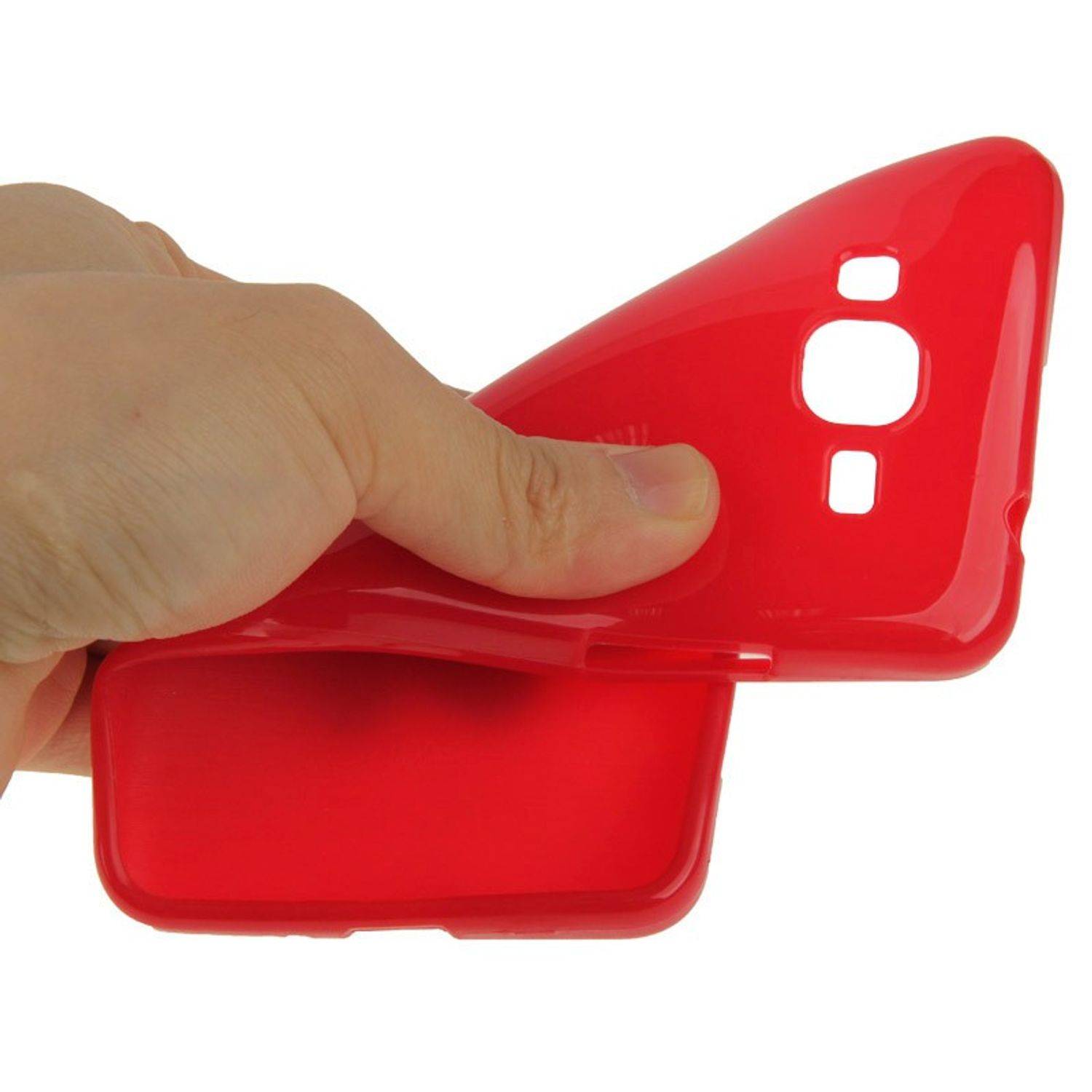 Samsung Galaxy Grand Prime Handyhülle Backcover Violett