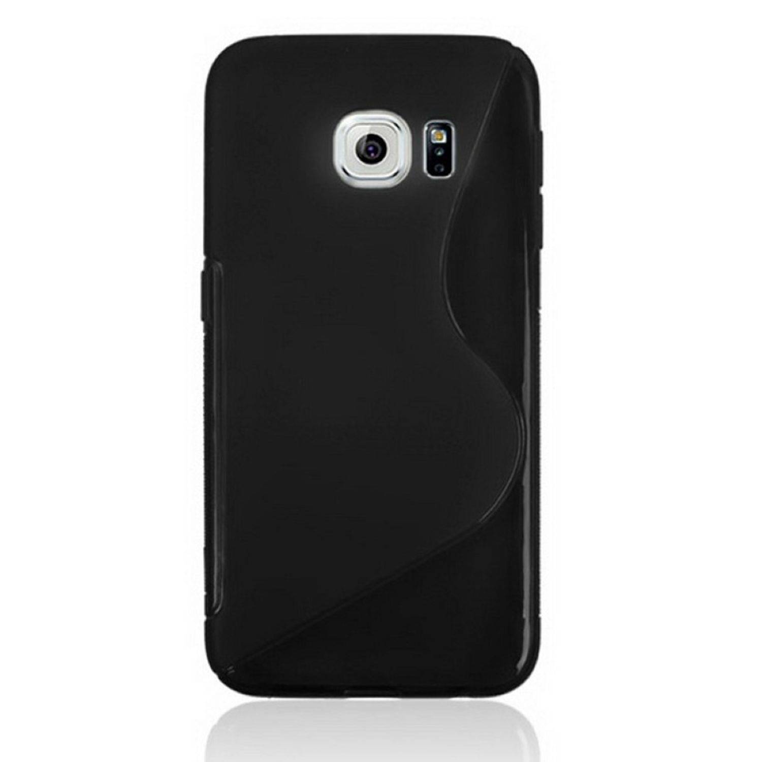Samsung Galaxy S6 Edge Handyhülle Backcover Schwarz