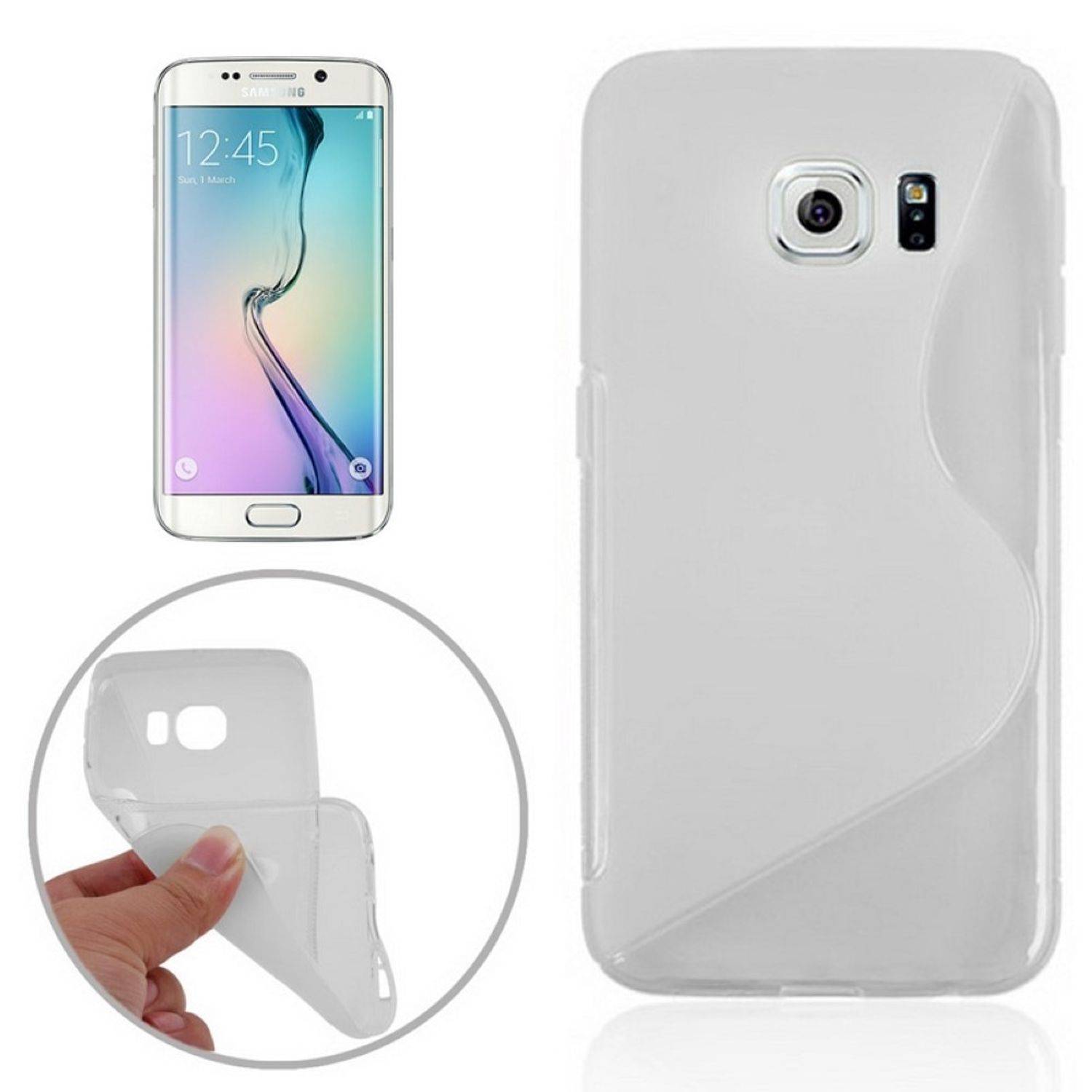 Samsung Galaxy S6 Edge Handyhülle Backcover Transparent