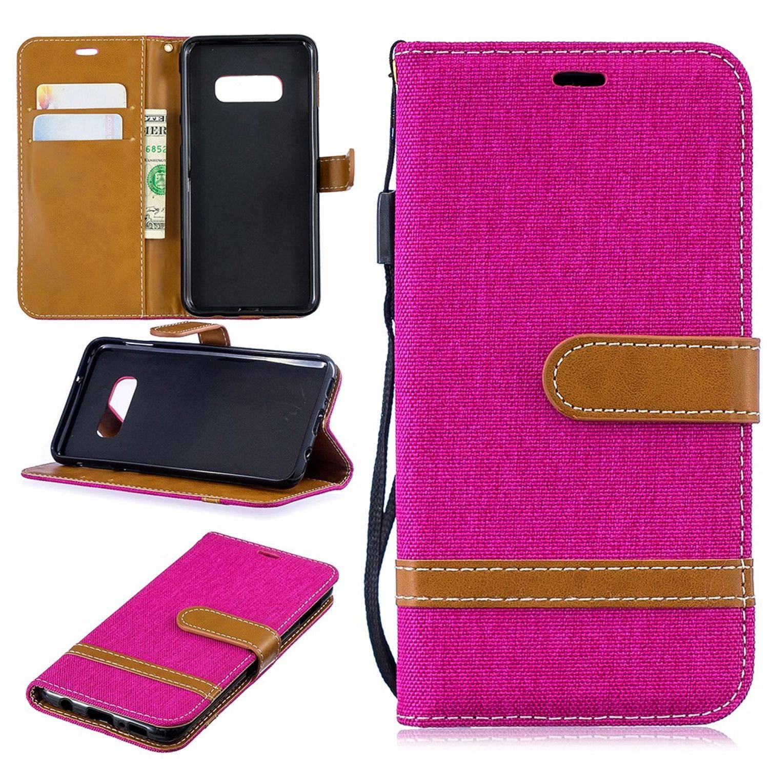 Samsung Galaxy S10e Handyhülle Bookcover Rosa