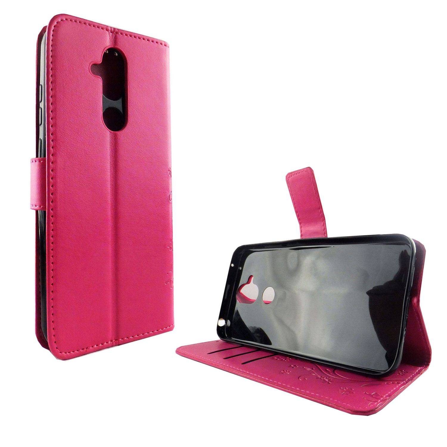 Nokia 8.1 Handyhülle Bookcover Rosa