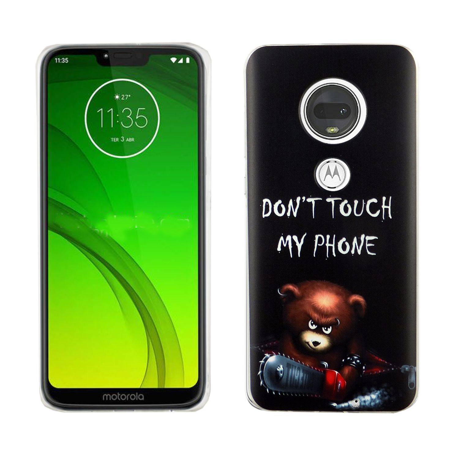 Motorola Moto G7 Handyhülle Bumper Backcover Schwarz