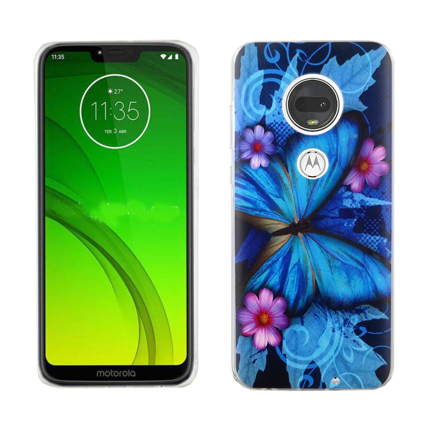 Motorola Moto G7 Handyhülle Bumper Backcover Blau